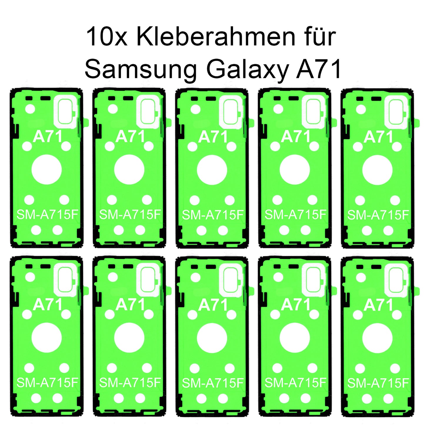 10x Rahmenkleber für das Samsung Galaxy A71 SM-A715F, Klebepad, Adhesive Wasser Dichtung, im Dinngs Onlineshop entdecken und bestellen!