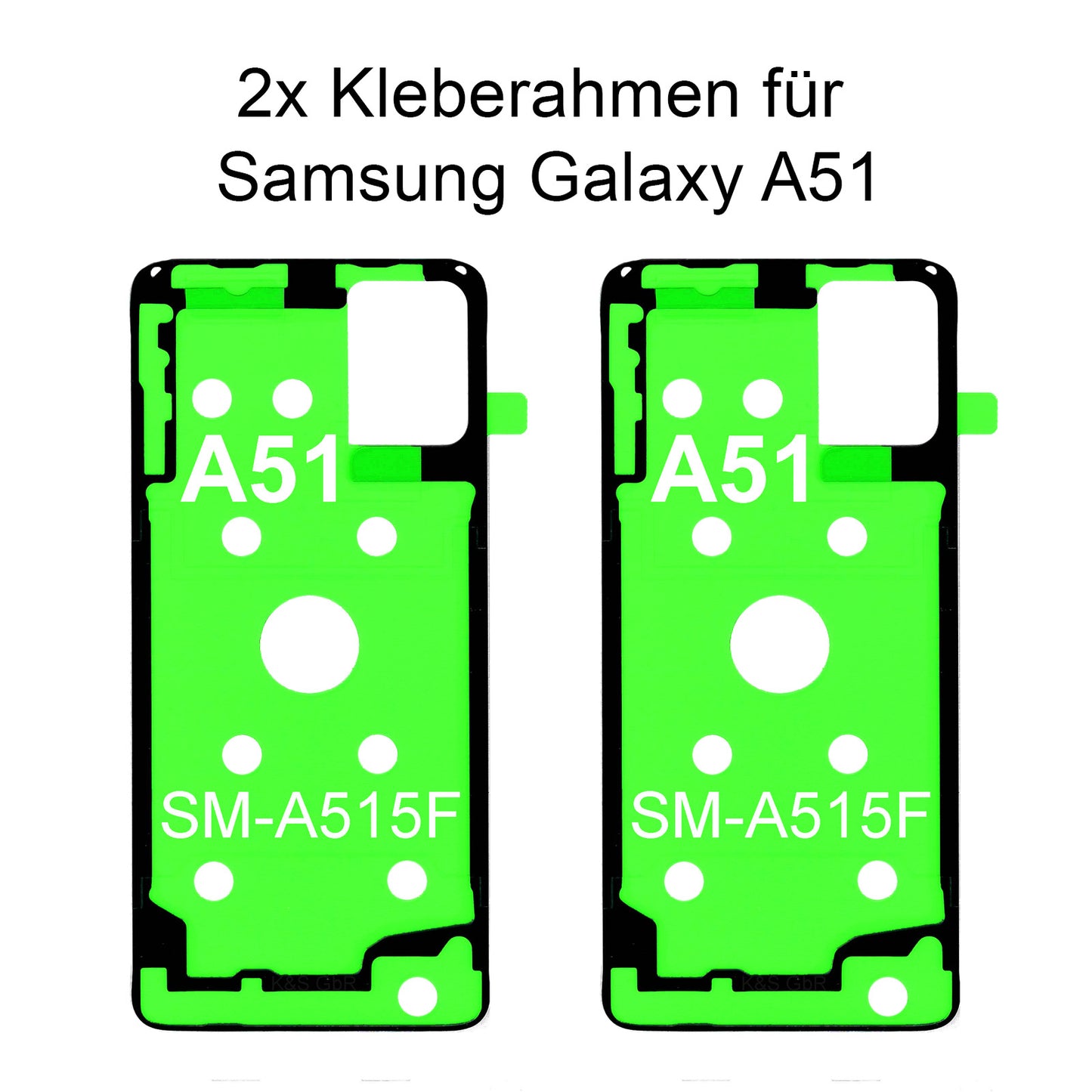 2x Rahmenkleber für das Samsung Galaxy A51 SM-515F, Klebepad, Adhesive Wasser Dichtung, im Dinngs Onlineshop entdecken und bestellen!