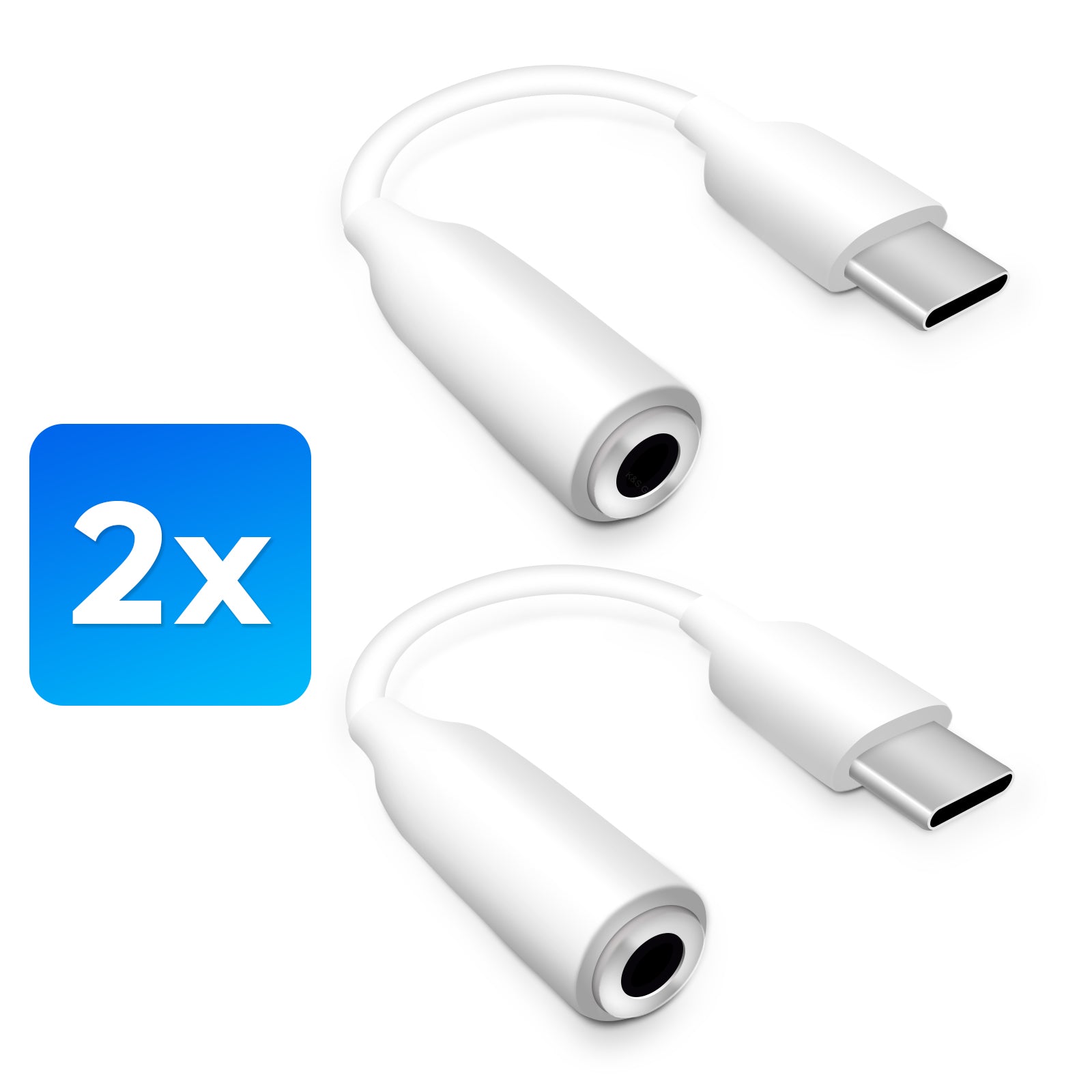 2x USB C auf 3,5 mm Klinke AUX Adapter Kopfhörer Audio Handy Kabel Wei –  dinngs