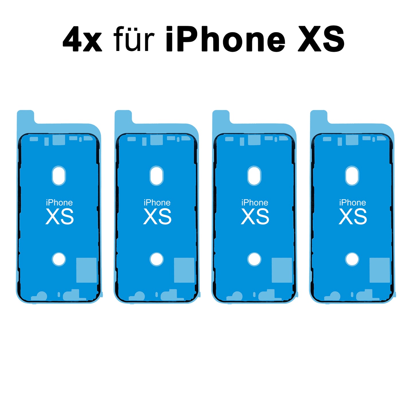 4x Rahmenkleber für das iPhone XS, kleberahmen, Adhesive Wasser Dichtung, jetzt im Dinngs Onlineshop entdecken und bestellen!