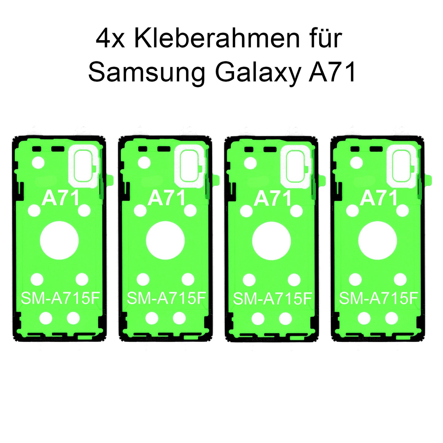 4x Rahmenkleber für das Samsung Galaxy A71 SM-A715F, Klebepad, Adhesive Wasser Dichtung, im Dinngs Onlineshop entdecken und bestellen!