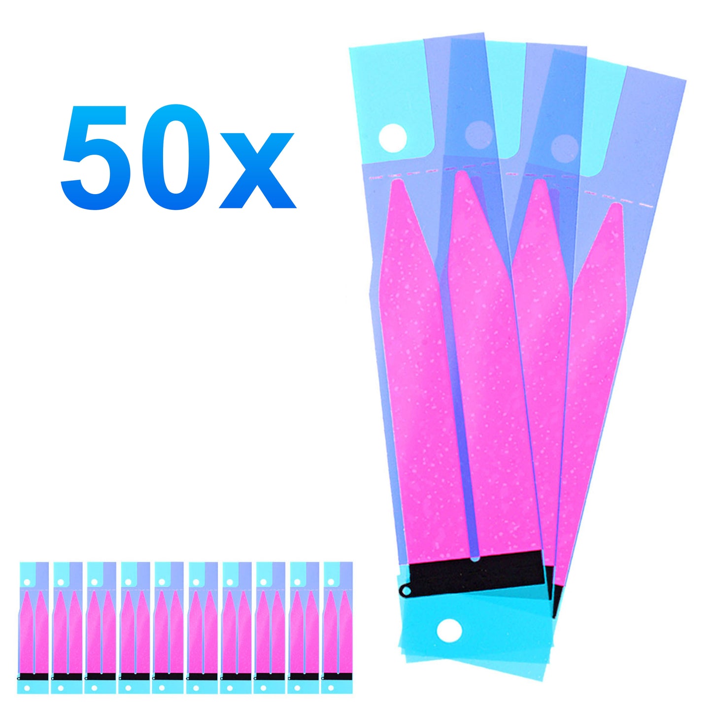 Klebestreifen, Akku, iPhone 4, iPhone 4s, iPhone 5, iPhone 5s, iPhone 5se, iPhone 5c, iPhone 6, iPhone 6s, iPhone 7, Akkuhalterung, Smartphone-Akku, iPhone-Akku