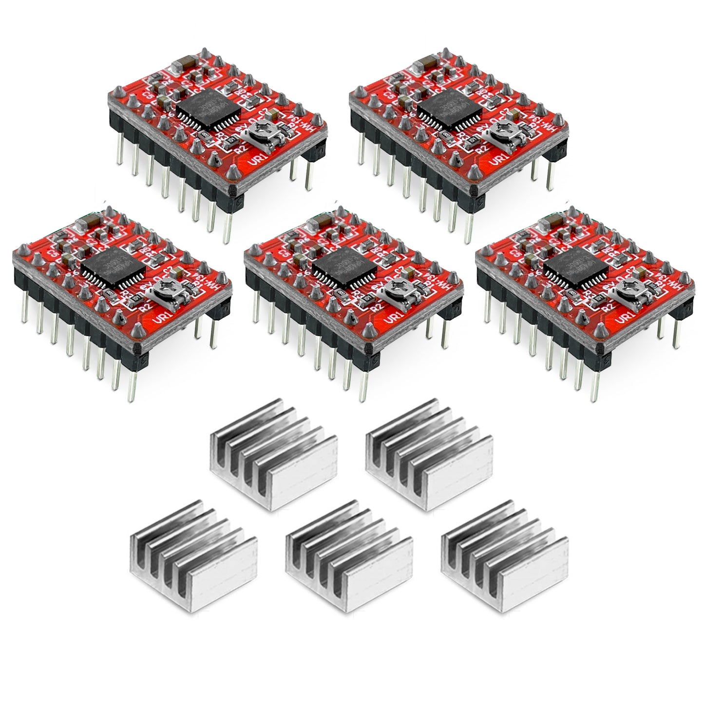 A4988 Schrittmotor für 3D Drucker inklusive Kühlkörper, im Dinngs Onlineshop entdecken und bestellen!