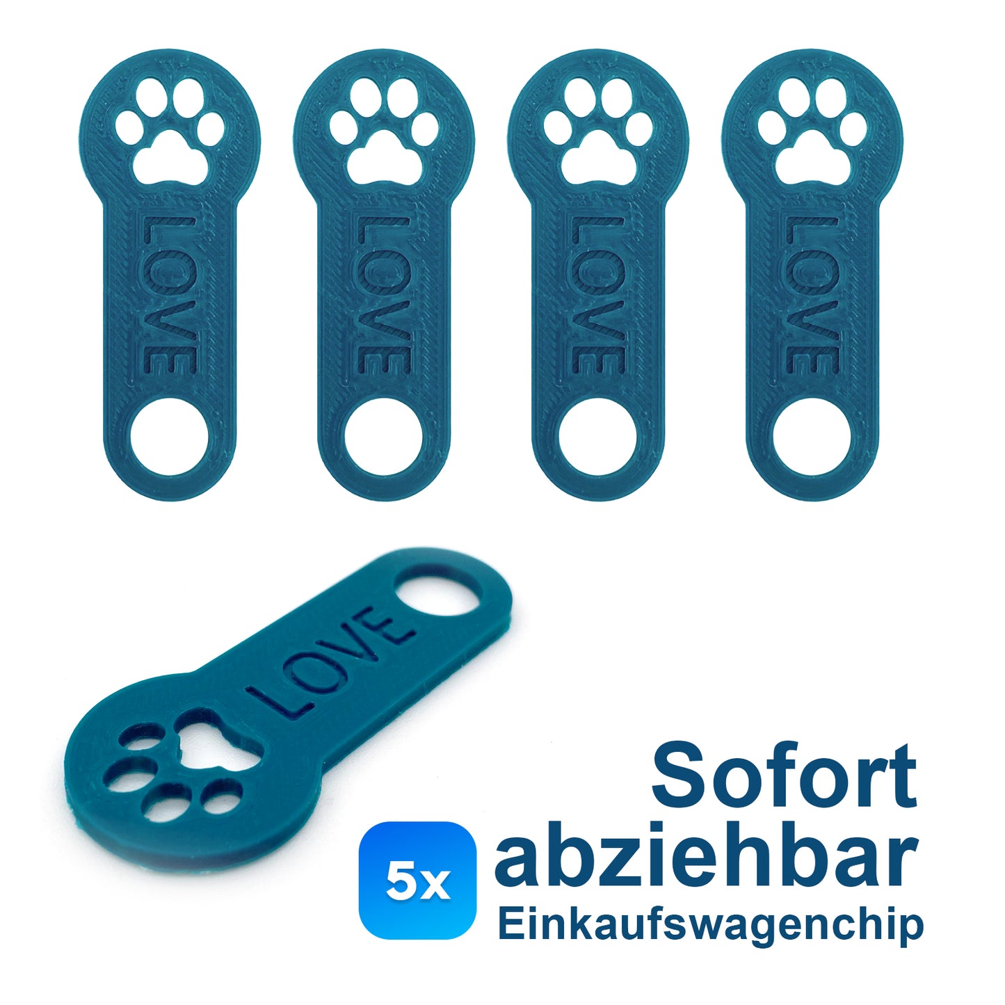 Einkaufswagenchip | Sofort abziehbar | Passend für alle Einkaufswagen, im Dinngs Onlineshop entdecken und bestellen!