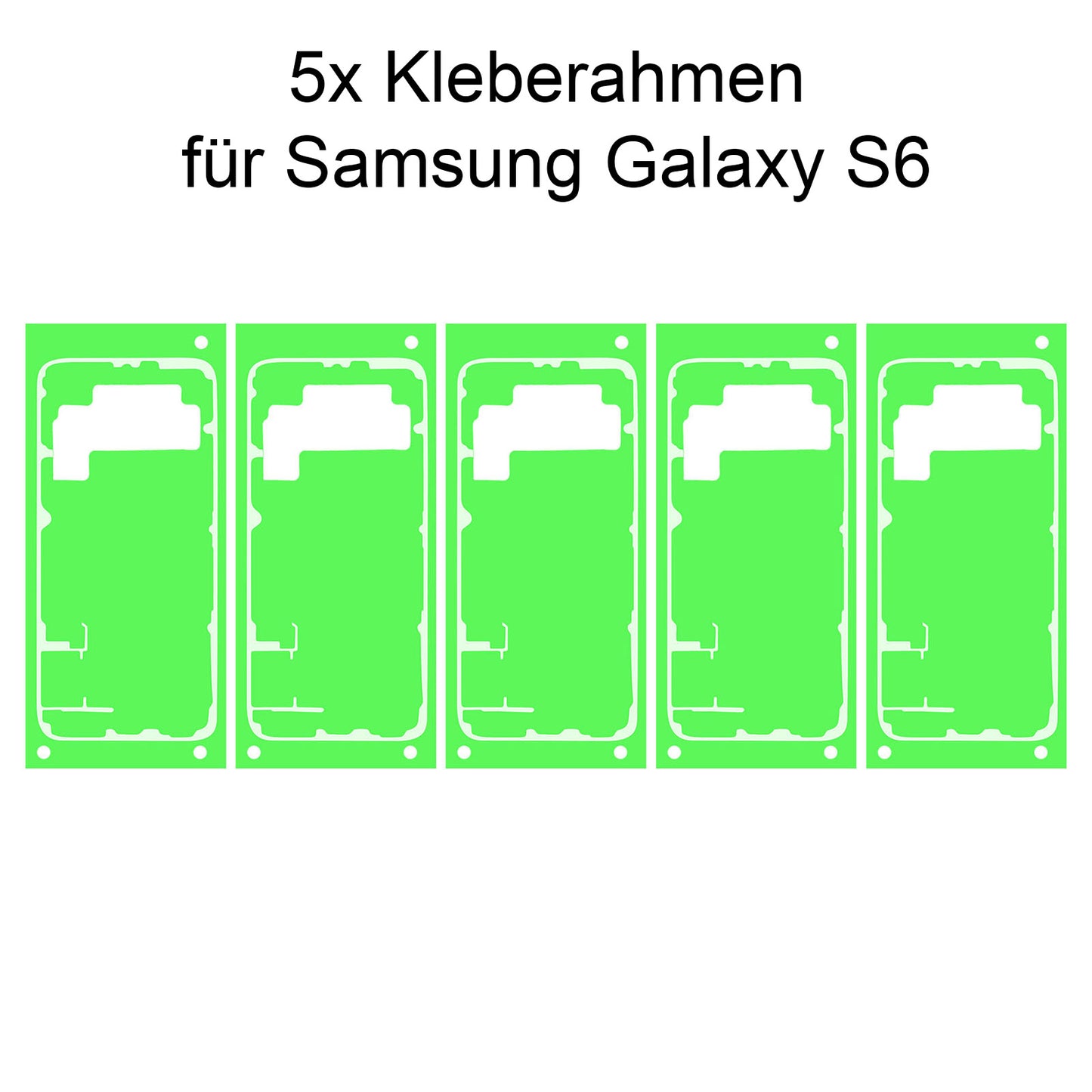 5x Samsung Galaxy S6 Rahmen Display Kleber Klebepad Adhesive Wasser Dichtung Kleberahmen Rahmenkleber