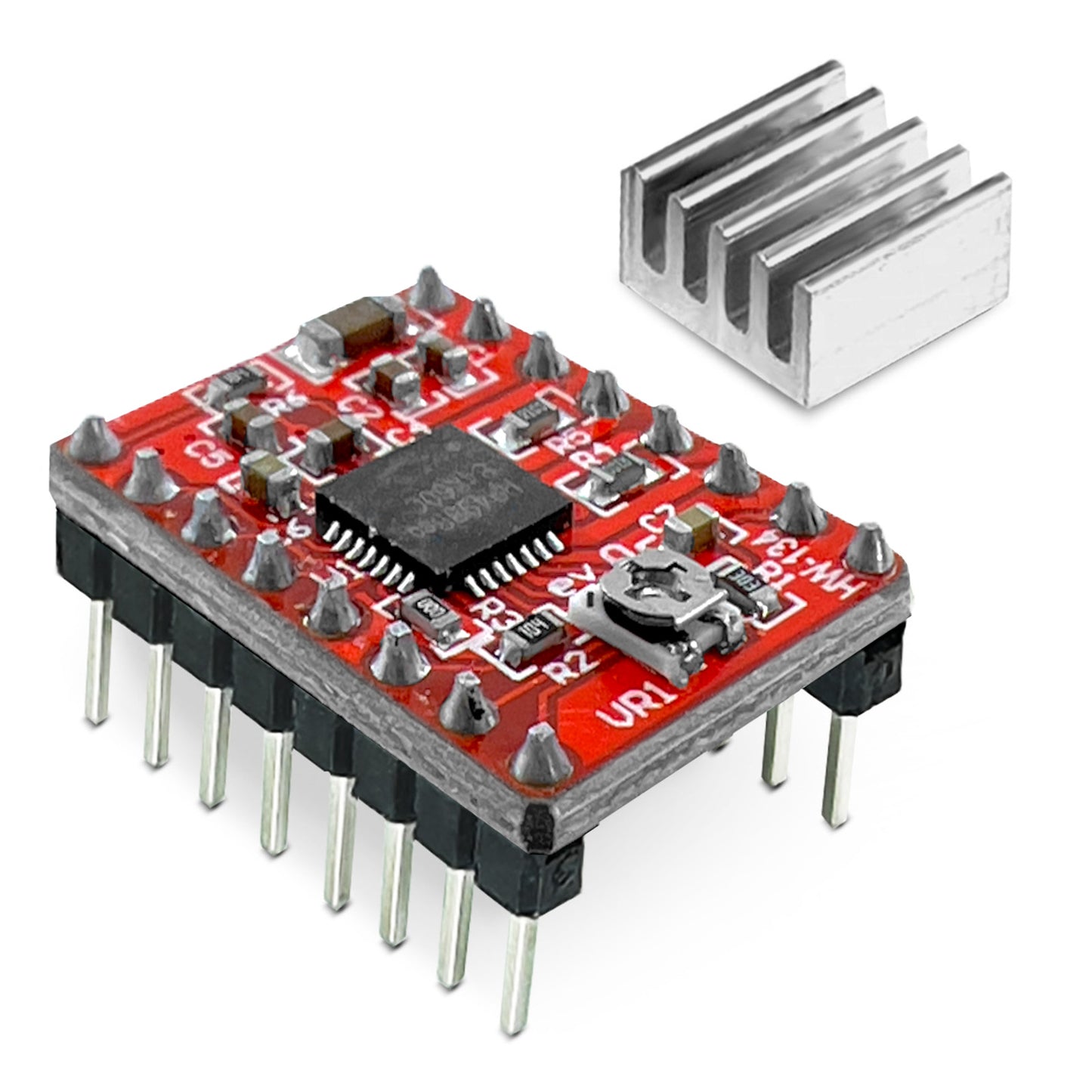 A4988 Schrittmotor für 3D Drucker inklusive Kühlkörper, im Dinngs Onlineshop entdecken und bestellen!