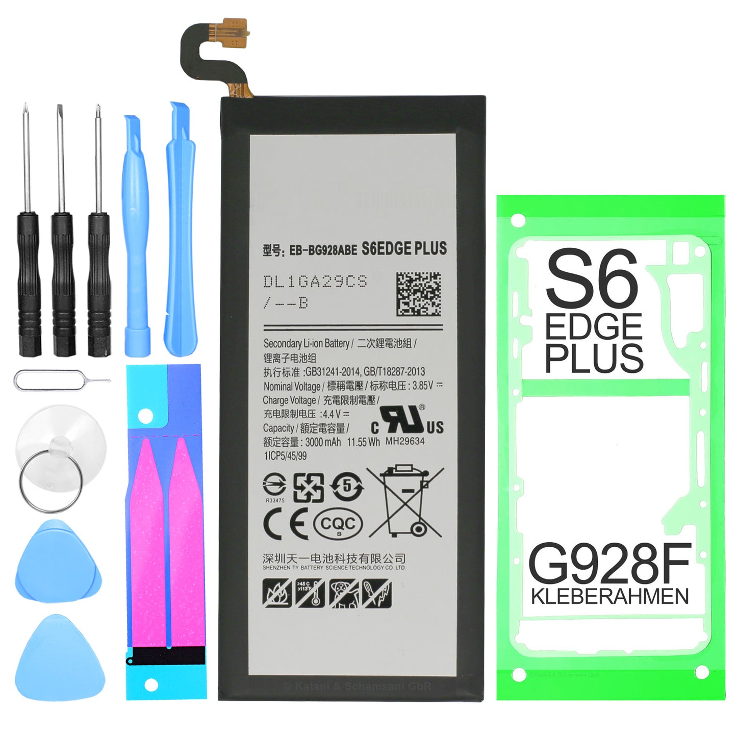 Ersetze deinen defekten Akku bei Dinngs.de - der Nr. 1 Shop für Ersatzteile. Jetzt Ersatzakku für Samsung Galaxy S6 Edge Plus G928F kaufen!