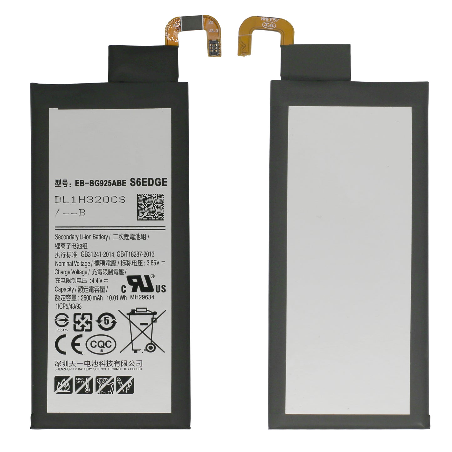 Hochwertiger Ersatzakku für Samsung Galaxy S6 Edge SM-G925F inklusive Werkzeug-Set und Kleberahmen. Ersetzt den Akku mit der Teilenummer EB-BG925ABE.