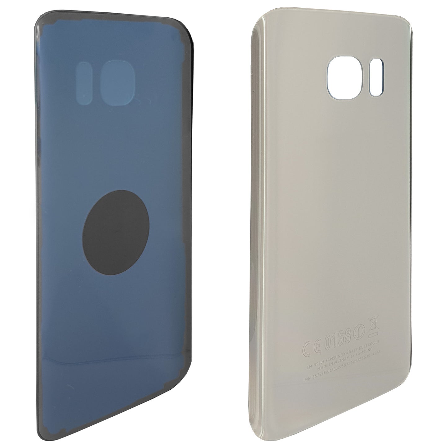 Ersatzakku Akku für Samsung Galaxy S7 SM-G930F EB-BG930ABE + Akkudeckel Silver (Silber) + Werkzeug Set / Umbau Kit