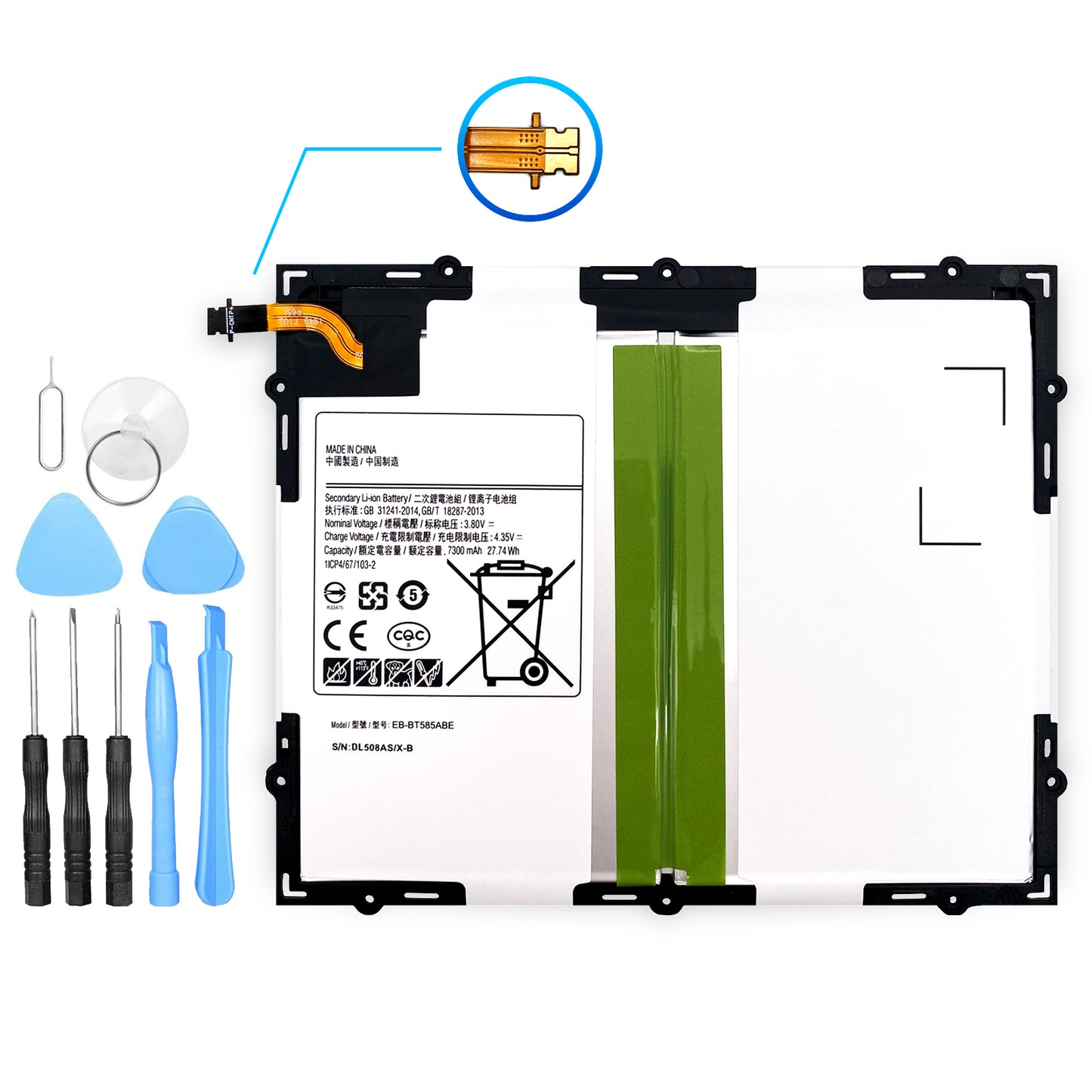 Akku ersetzt Samsung EB-BT810ABE kompatibel zu Galaxy Tab SM-T810 und vielen mehr | Inklusive Werkzeug, jetzt im Dinngs Onlineshop entdecken und bestellen!