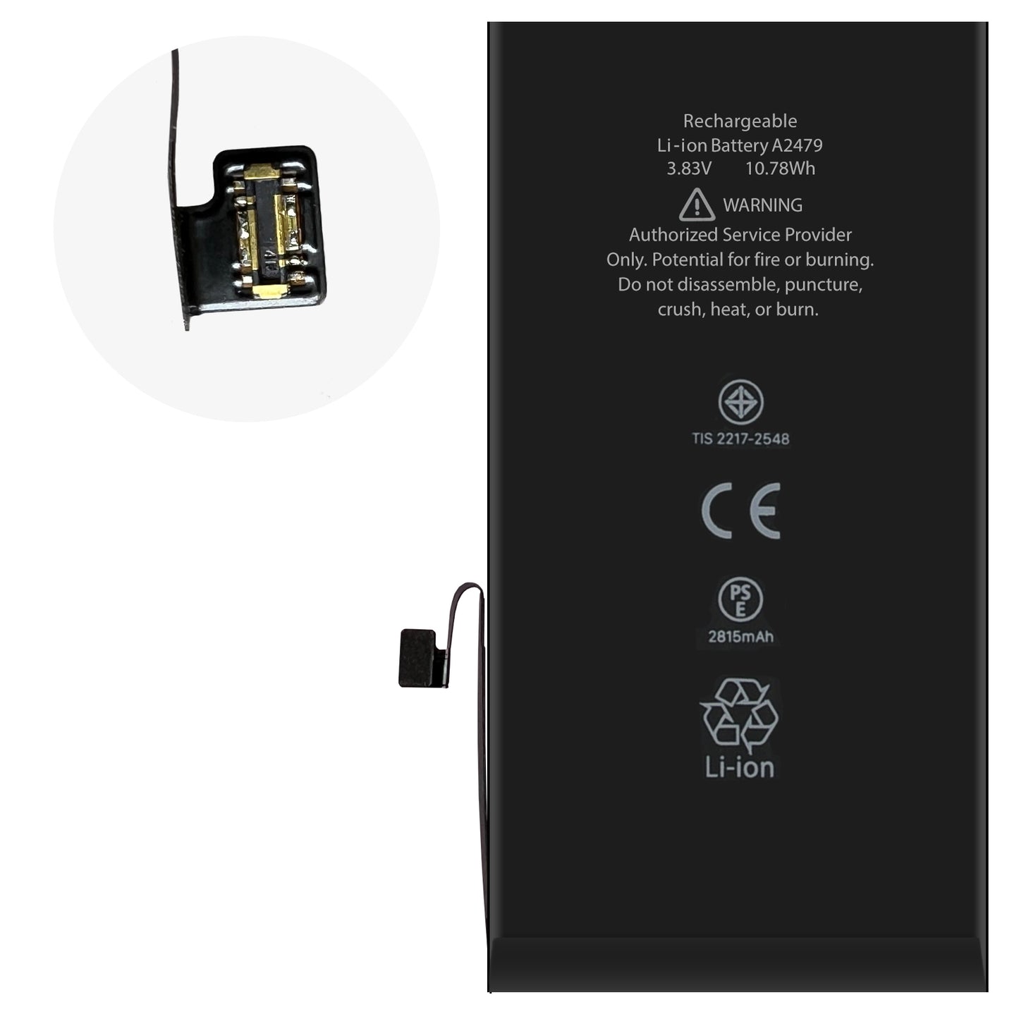 Ersatzakku für Apple IPhone 12 Akku Li-Ion - A2479 + Werkzeugset