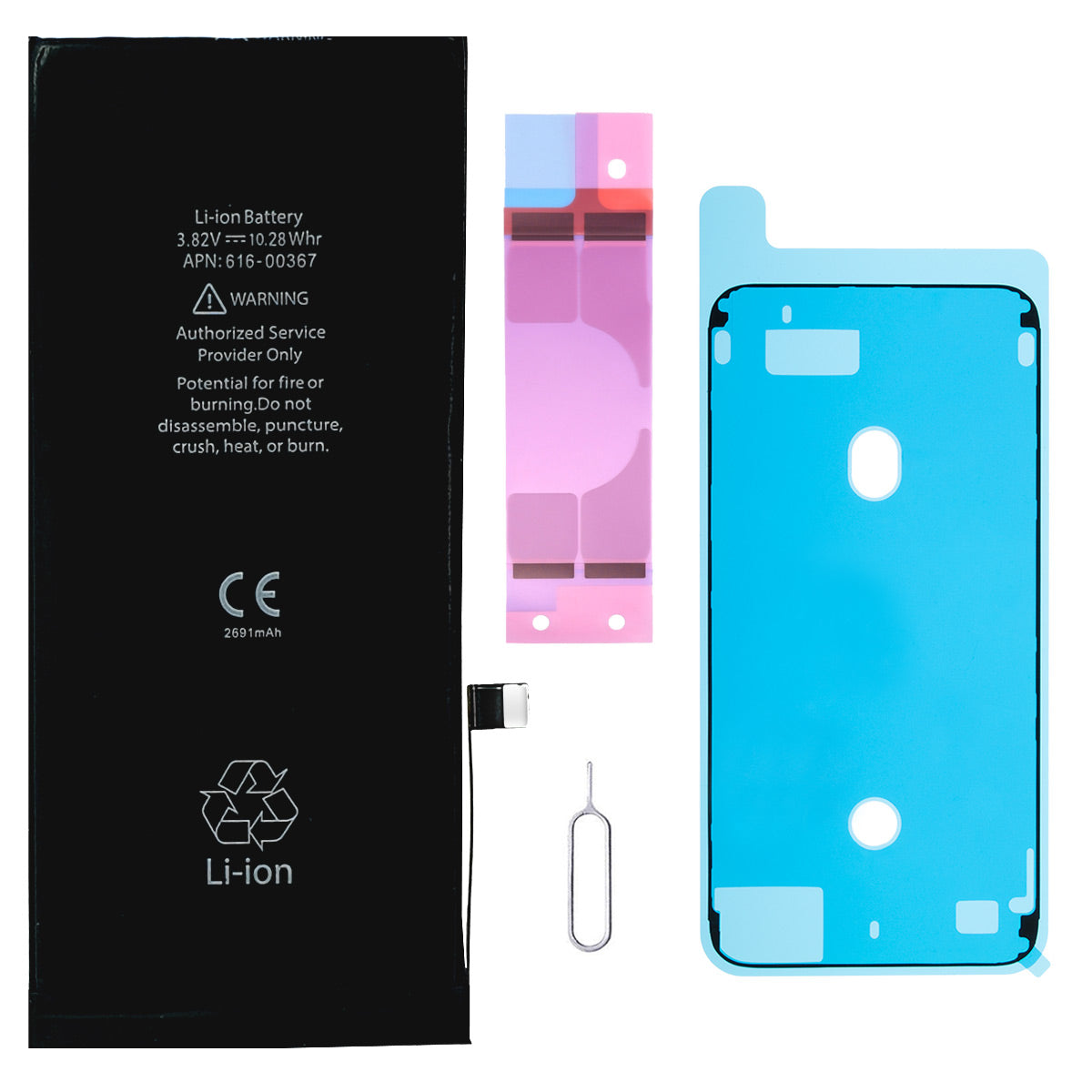 Apple iPhone 8 Plus Akku ersetzt APN 616-00367 | Inklusive Kleberahmen und Klebestreifen für einen sicheren halt, jetzt im Dinngs.de onlineshop bestellen.