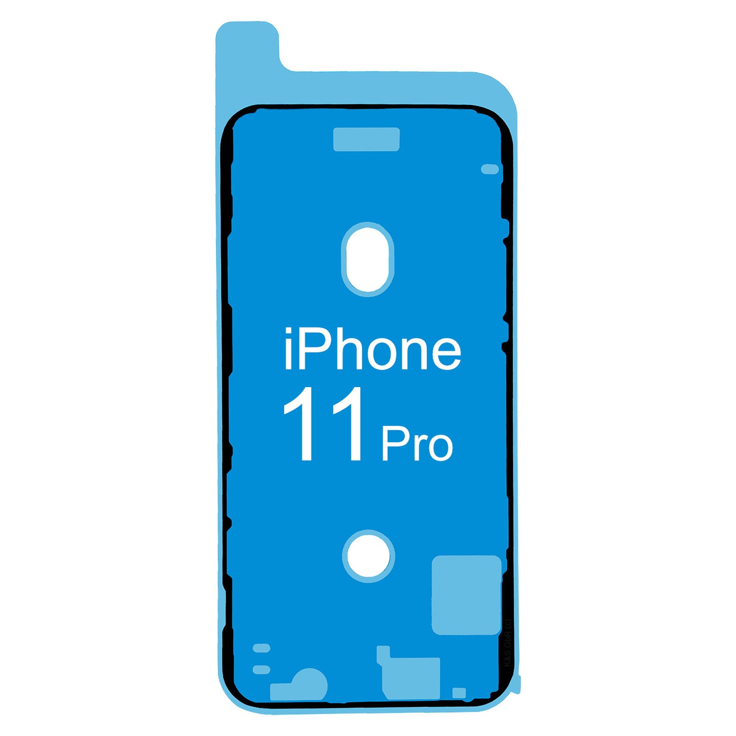 iPhone 11 Pro Rahmen Display LCD Kleber Klebepad Adhesive Wasser Dichtung Kleberahmen Rahmenkleber Schwarz