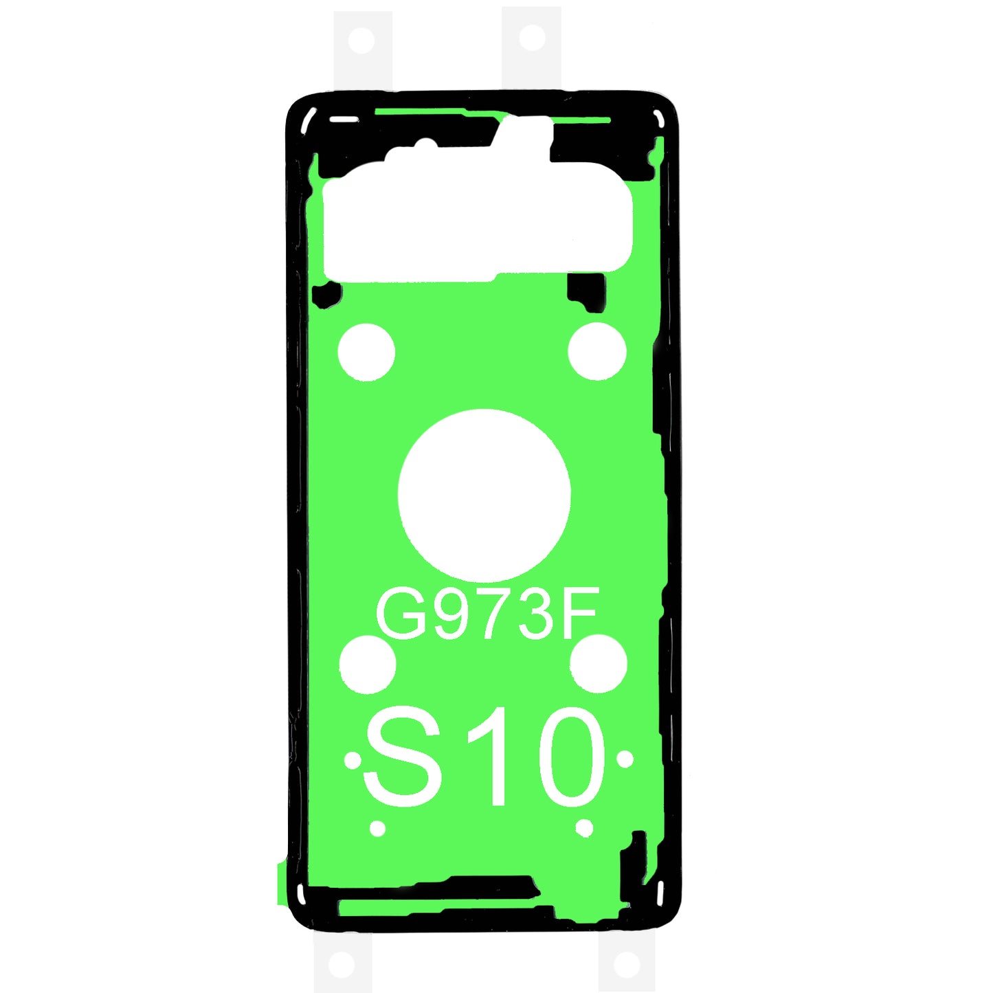 Samsung Galaxy S10 SM-G973F Kleberahmen Kleber Klebepad Adhesive Wasser Dichtung Rahmenkleber