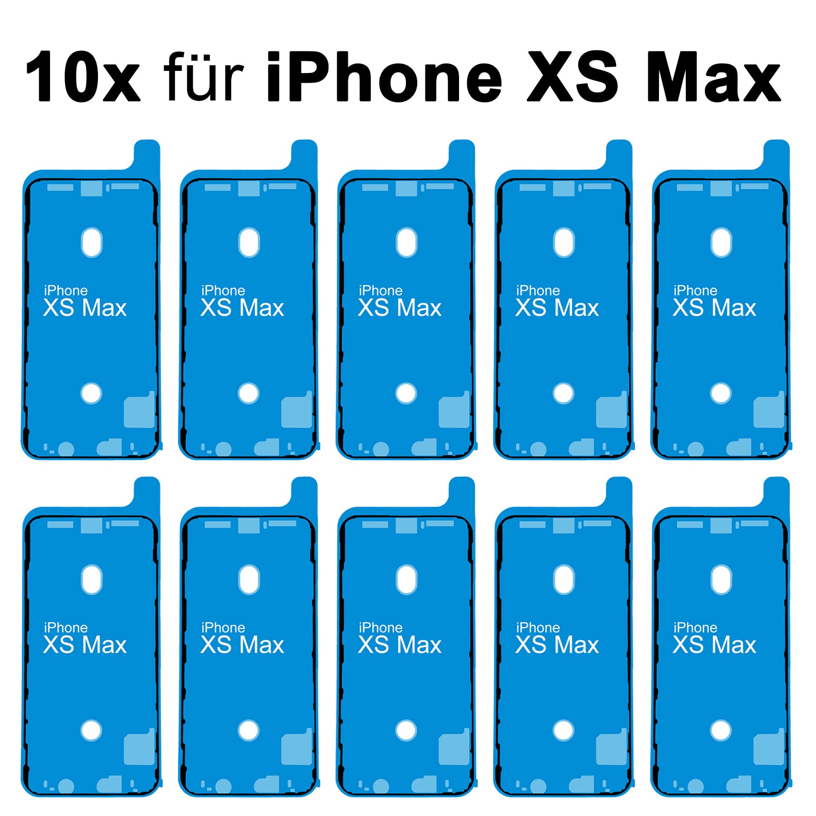 10x Rahmenkleber für das iPhone XS Max, kleberahmen, Adhesive Wasser Dichtung, jetzt im Dinngs Onlineshop entdecken und bestellen!