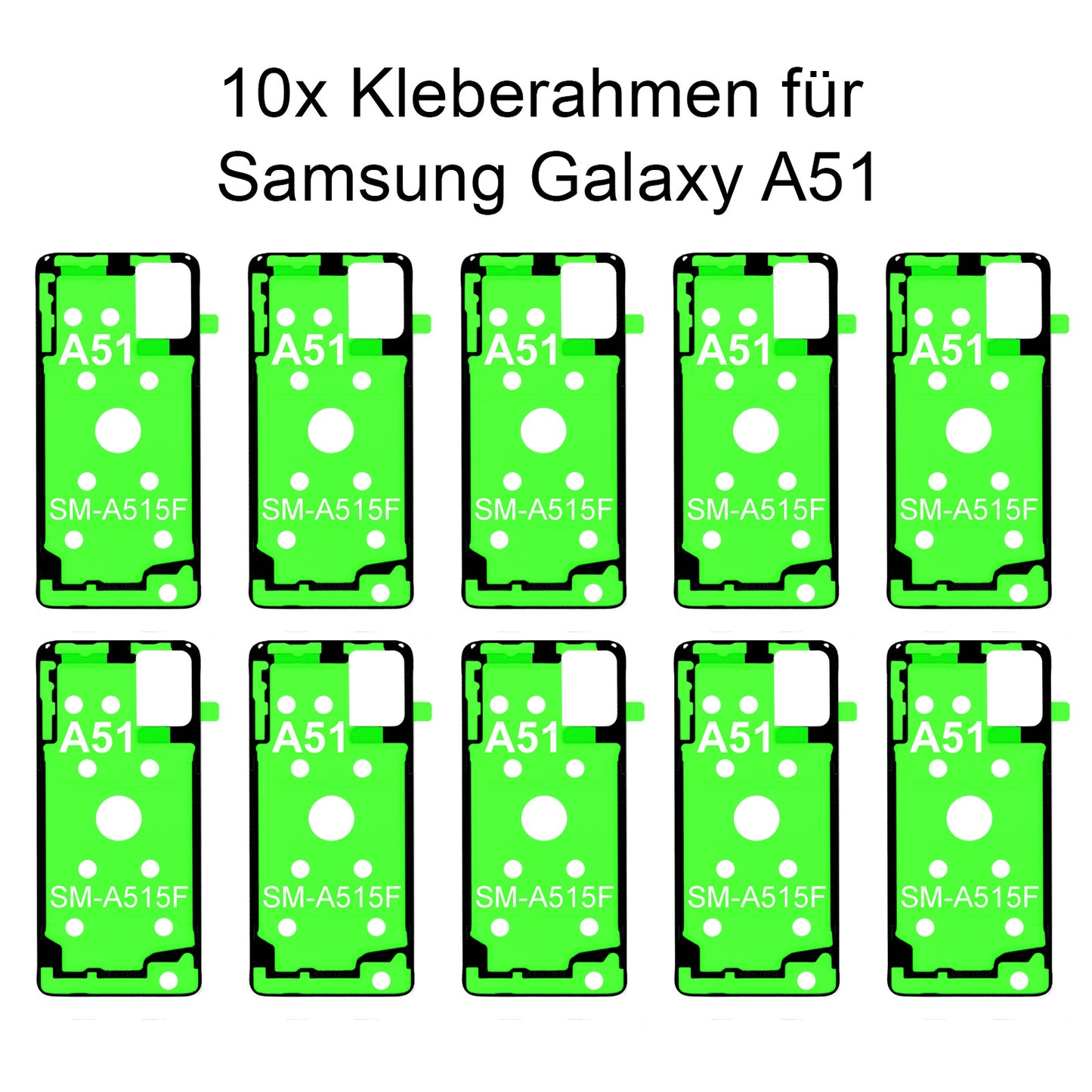 10x Rahmenkleber für das Samsung Galaxy A51 SM-515F, Klebepad, Adhesive Wasser Dichtung, im Dinngs Onlineshop entdecken und bestellen!