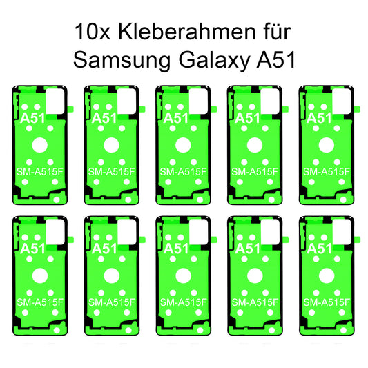 10x Rahmenkleber für das Samsung Galaxy A51 SM-515F, Klebepad, Adhesive Wasser Dichtung, im Dinngs Onlineshop entdecken und bestellen!