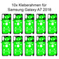 10x Rahmenkleber für das Samsung Galaxy  A7 2018 SM-A750F, Klebepad, Adhesive Wasser Dichtung, im Dinngs Onlineshop entdecken und bestellen!