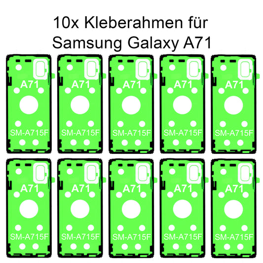 10x Rahmenkleber für das Samsung Galaxy  A71 SM-A715F, Klebepad, Adhesive Wasser Dichtung, im Dinngs Onlineshop entdecken und bestellen!