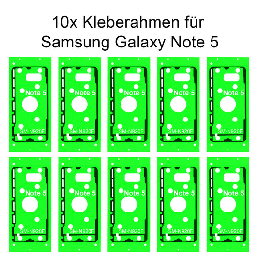 10x Rahmenkleber für das Samsung Galaxy note 5 SM-N920F, Klebepad, Adhesive Wasser Dichtung, im Dinngs Onlineshop entdecken und bestellen!