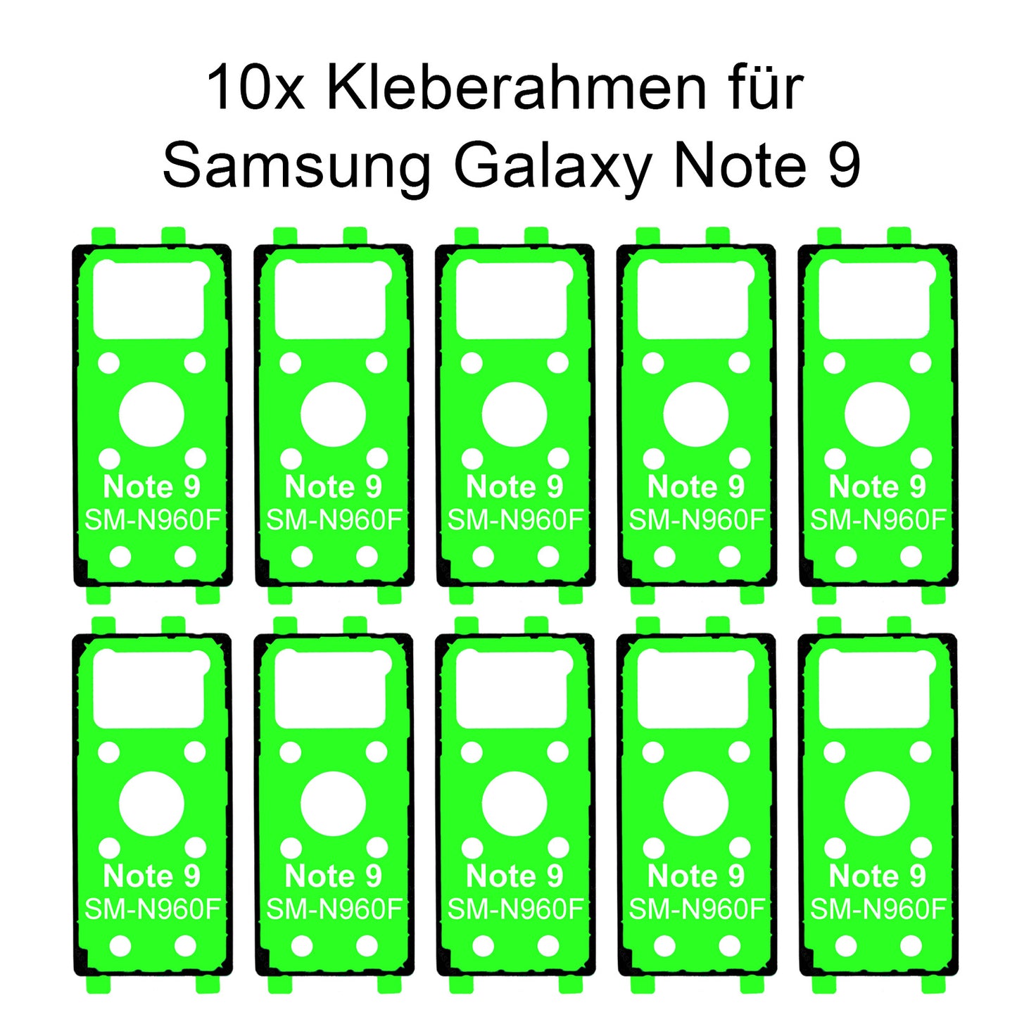 10x Rahmenkleber für das Samsung Galaxy note 9 SM-N960F, Klebepad, Adhesive Wasser Dichtung, im Dinngs Onlineshop entdecken und bestellen!