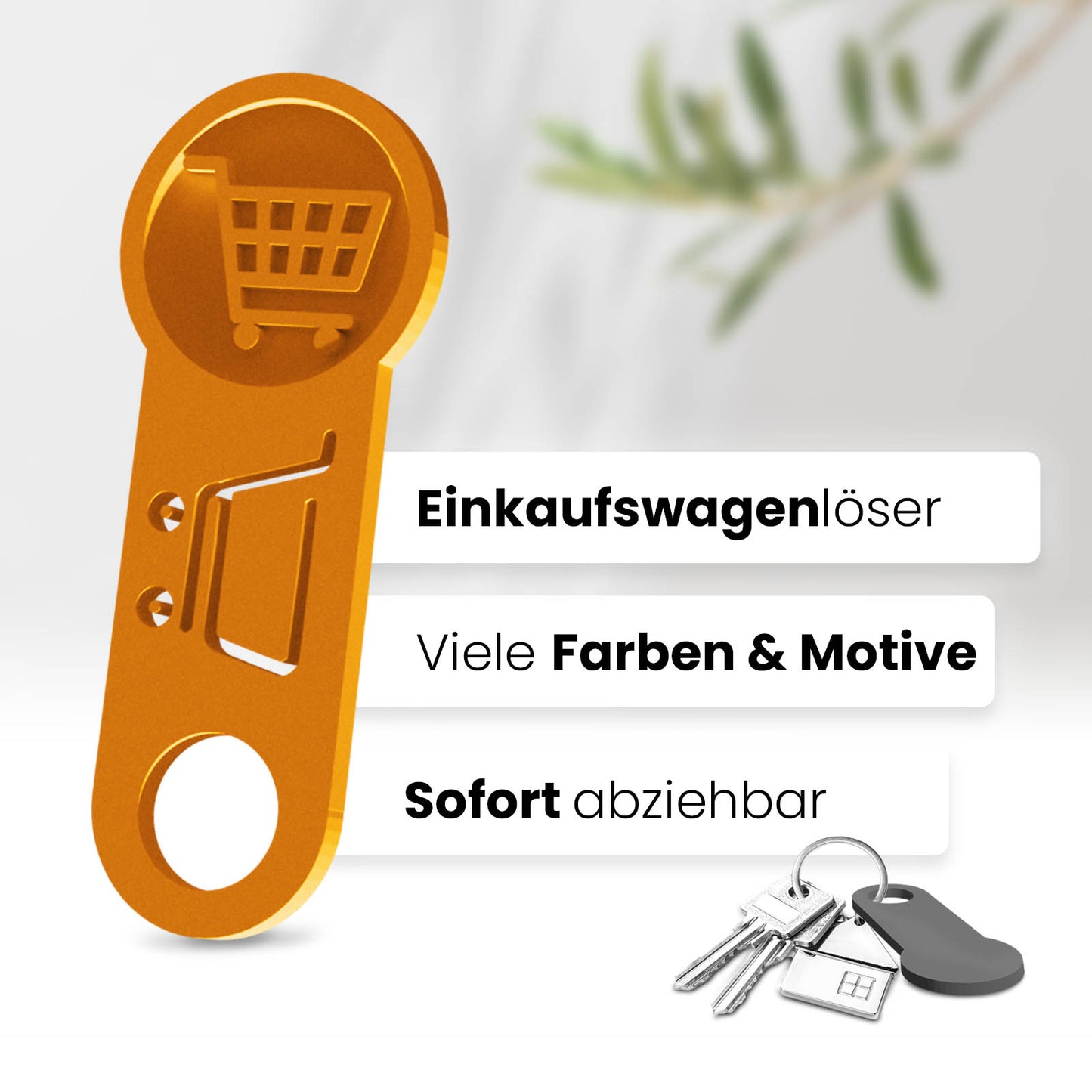 Entdecken Sie den praktischen Einkaufswagenlöser - ein sofort abziehbarer Einkaufshelfer. Vereinfachen Sie Ihr Einkaufserlebnis mit diesem innovativen Accessoire.