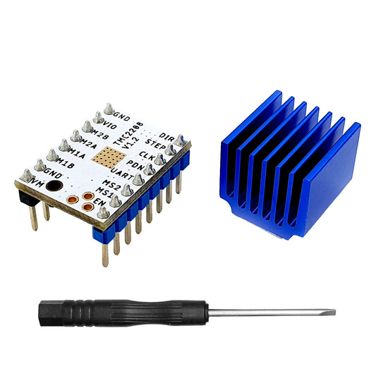 TMC2208 FYSETC V1.2 UART Ultra Silent Schrittmotortreiber Modul + Kühlkörper für 3D Drucker