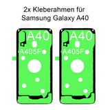 2x von unsern Samsung Galaxy A40 SM-A405F Kleberahmen, jetzt im Dinngsonline Shop entdecken und bestellen!