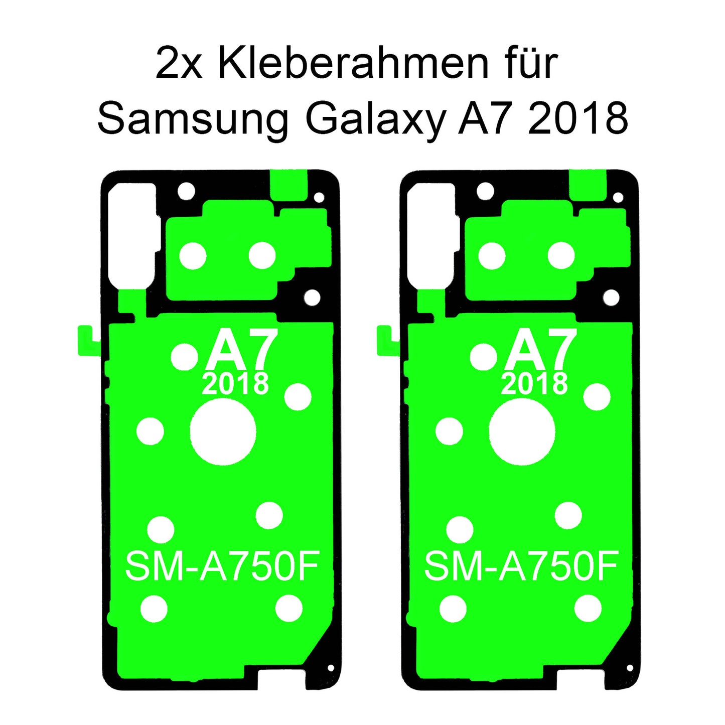 2x Rahmenkleber für das Samsung Galaxy  A7 2018 SM-A750F, Klebepad, Adhesive Wasser Dichtung, im Dinngs Onlineshop entdecken und bestellen!