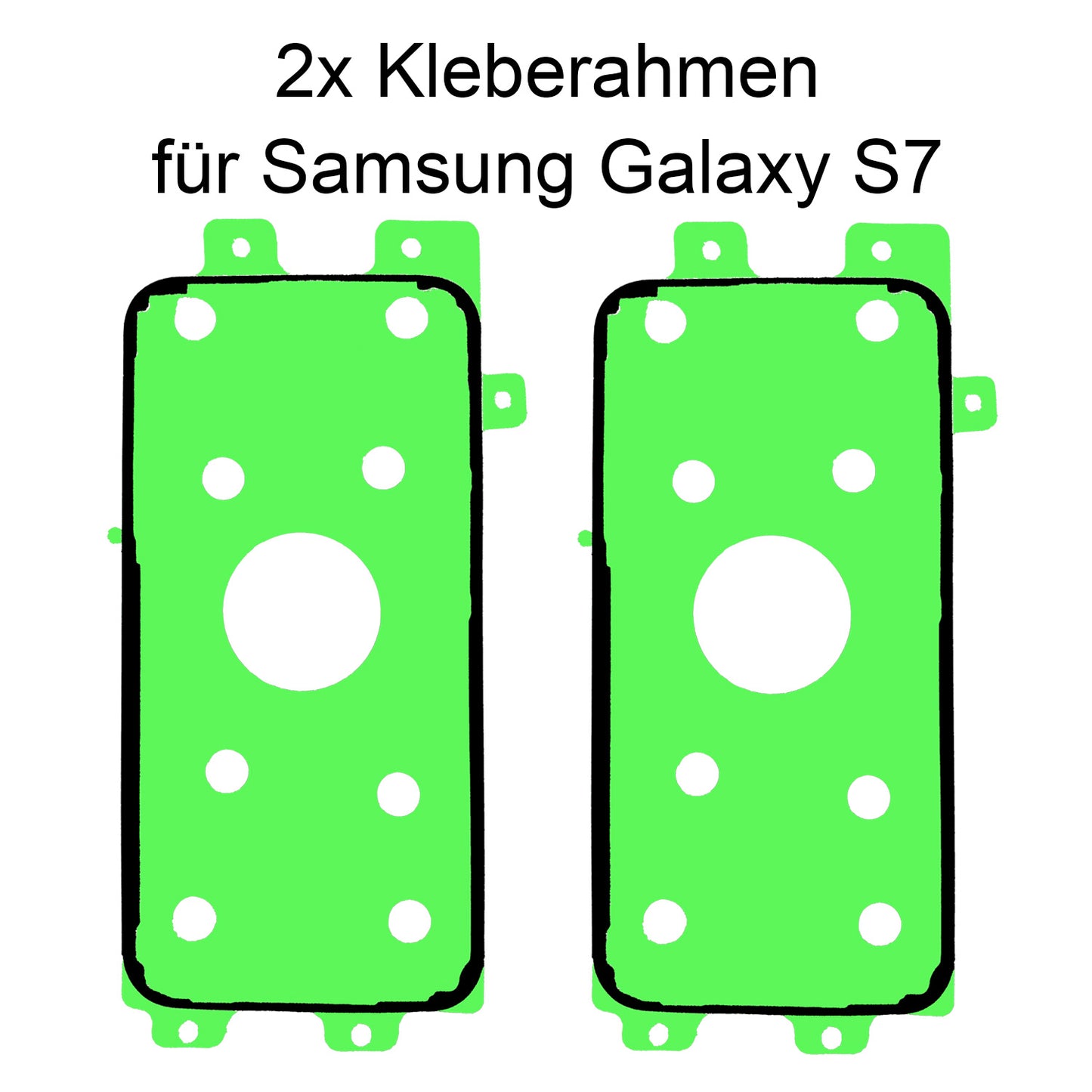 2x Samsung Galaxy S7 Rahmen Display Kleber Klebepad Adhesive Wasser Dichtung Kleberahmen Rahmenkleber - dinngs
