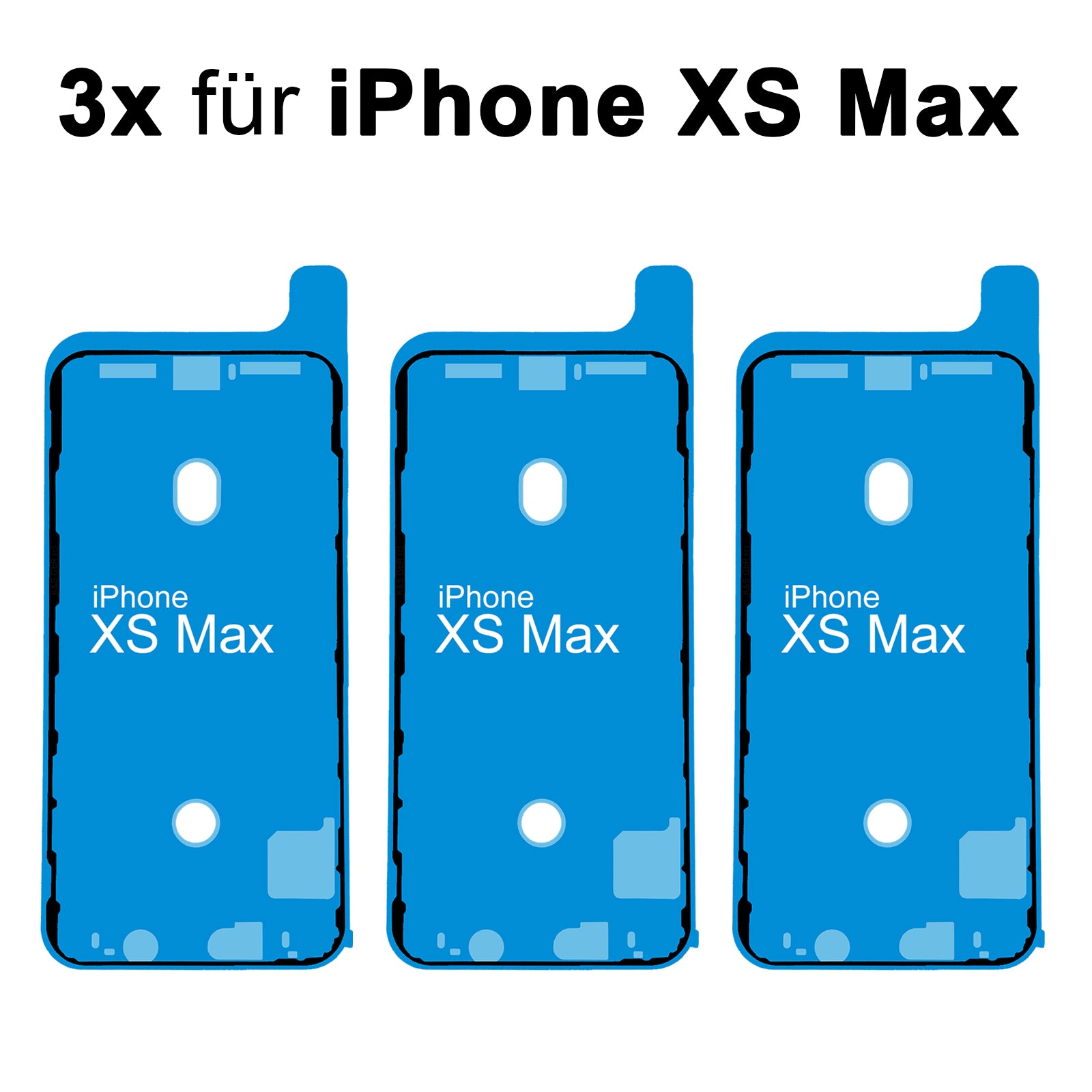 3x Rahmenkleber für das iPhone XS Max, kleberahmen, Adhesive Wasser Dichtung, jetzt im Dinngs Onlineshop entdecken und bestellen!