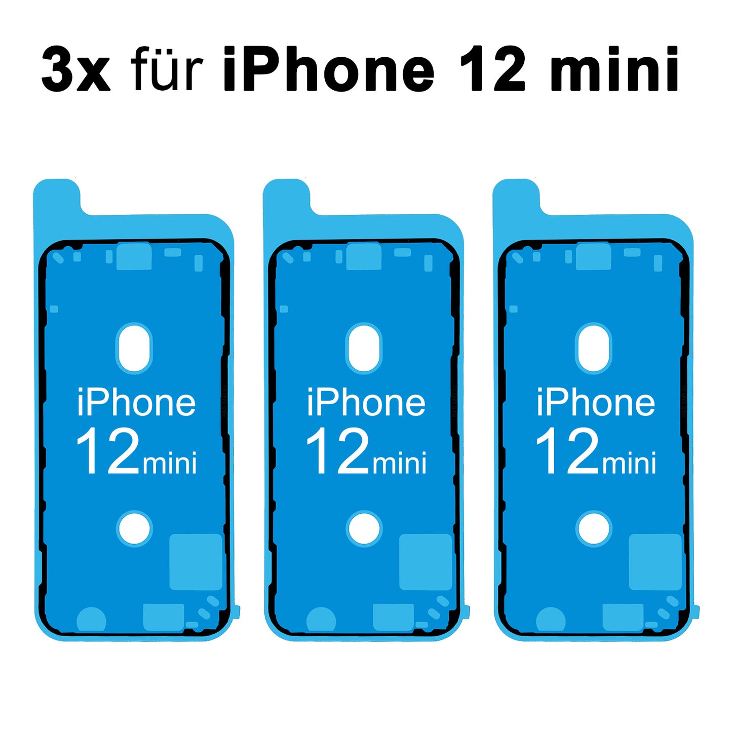 10x Rahmenkleber iPhone 12 mini, kleberahmen, Adhesive Wasser Dichtung, im Dinngs Onlineshop entdecken und bestellen!