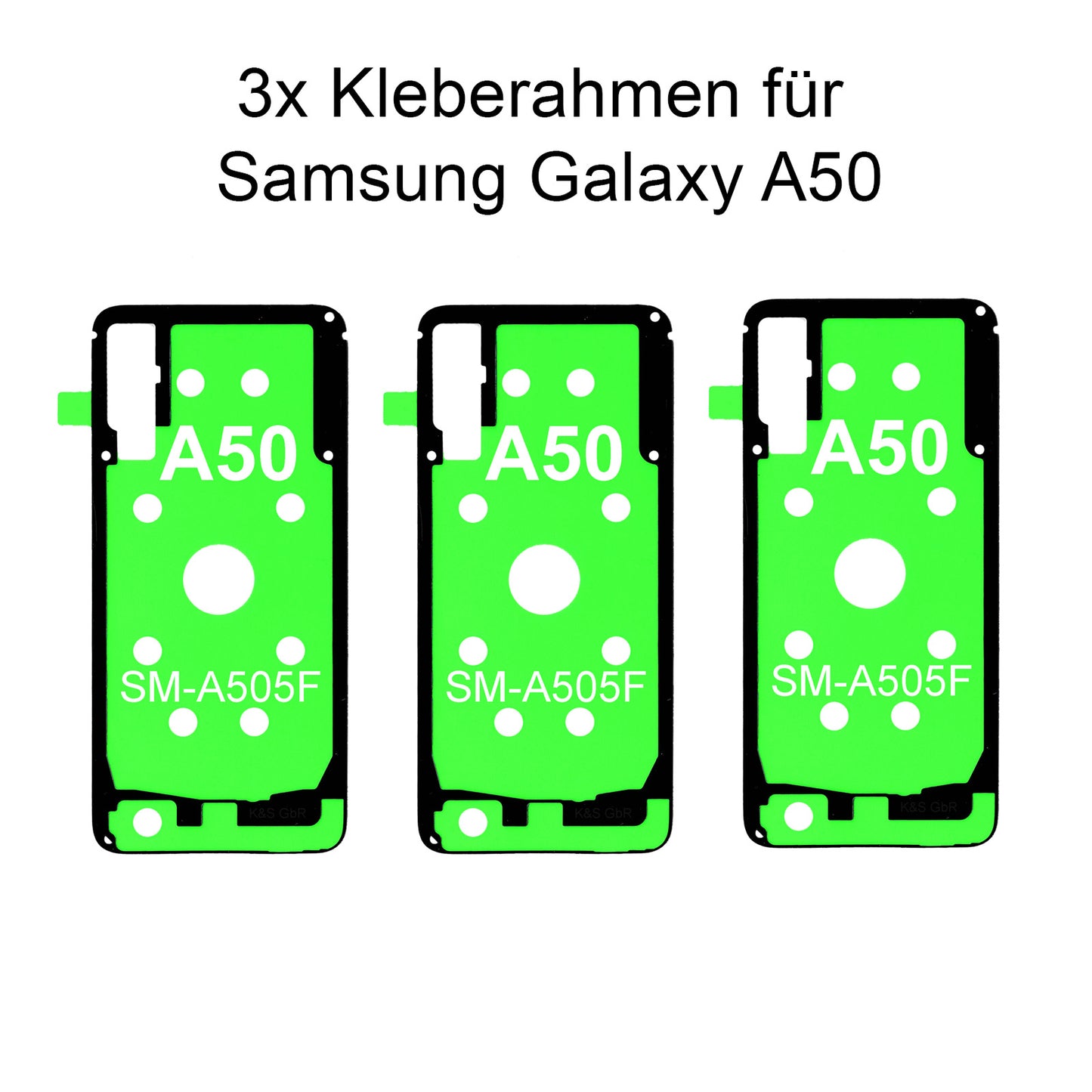 3x Rahmenkleber für das Samsung Galaxy A50 SM-505F, Klebepad, Adhesive Wasser Dichtung, im Dinngs Onlineshop entdecken und bestellen!