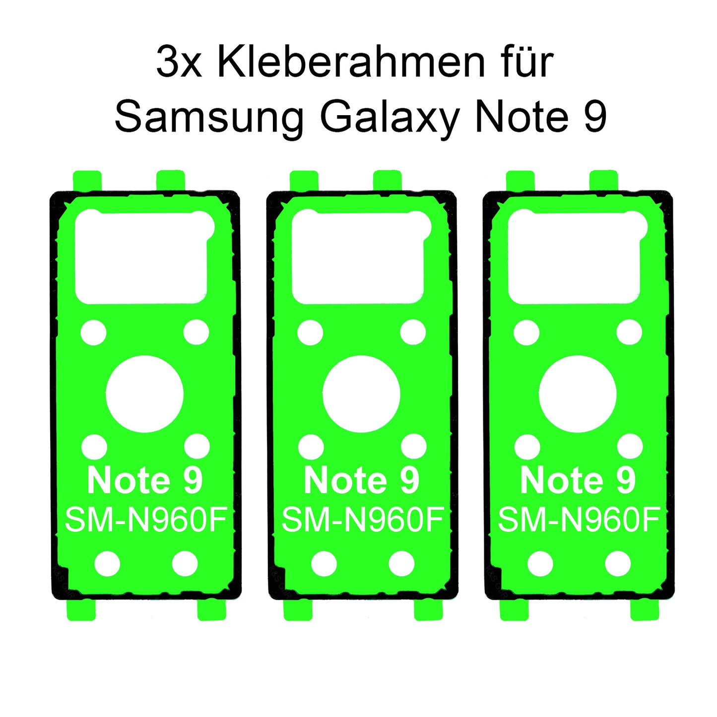 3x Rahmenkleber für das Samsung Galaxy note 9 SM-N960F, Klebepad, Adhesive Wasser Dichtung, im Dinngs Onlineshop entdecken und bestellen!