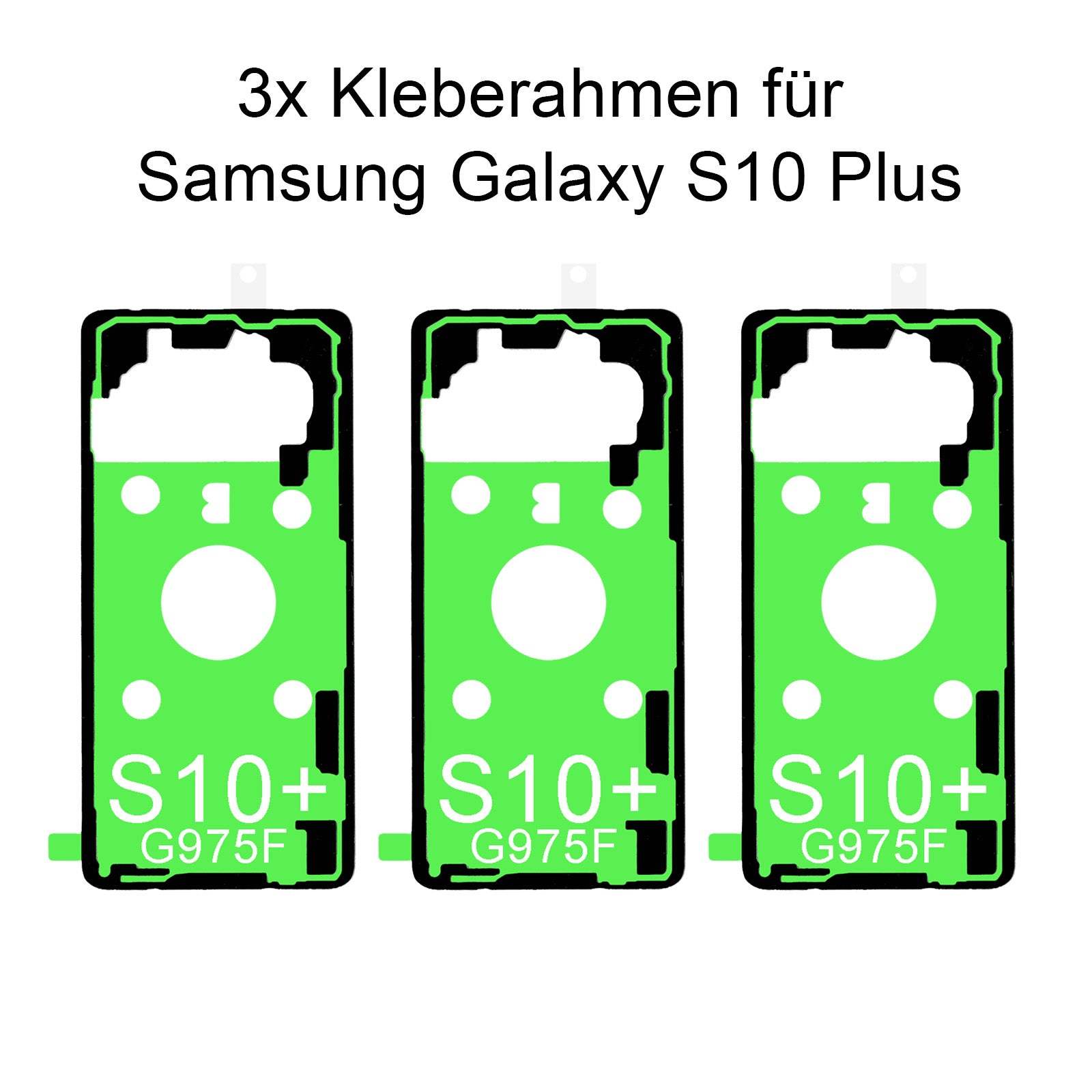 Unser Samsung Galaxy S10 Plus G975F Kleberahmen (3 stück), jetzt im Dinngsonline Shop entdecken und bestellen!