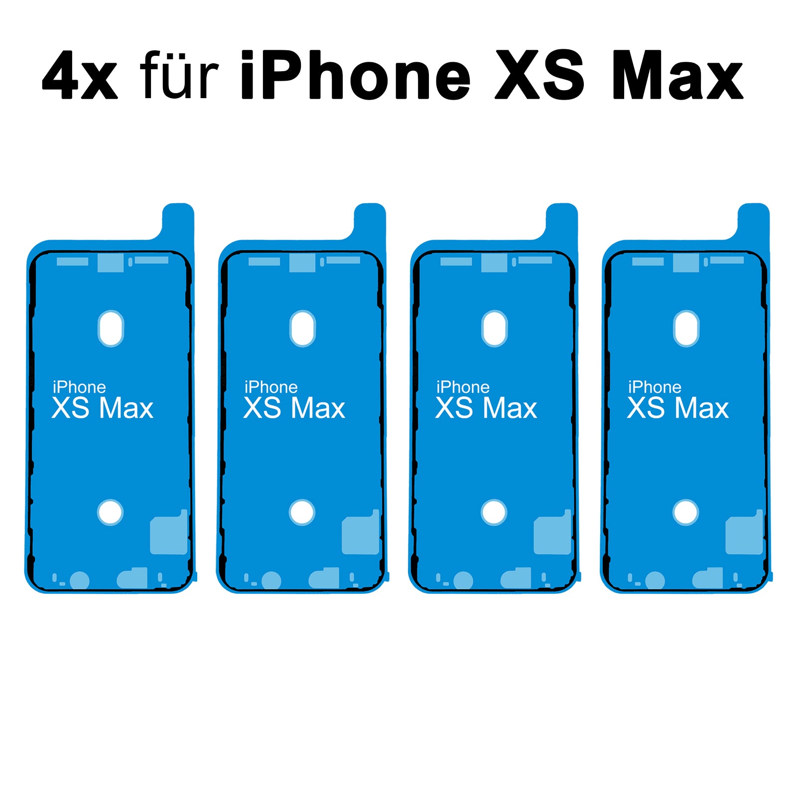 4x Rahmenkleber für das iPhone XS Max, kleberahmen, Adhesive Wasser Dichtung, jetzt im Dinngs Onlineshop entdecken und bestellen!