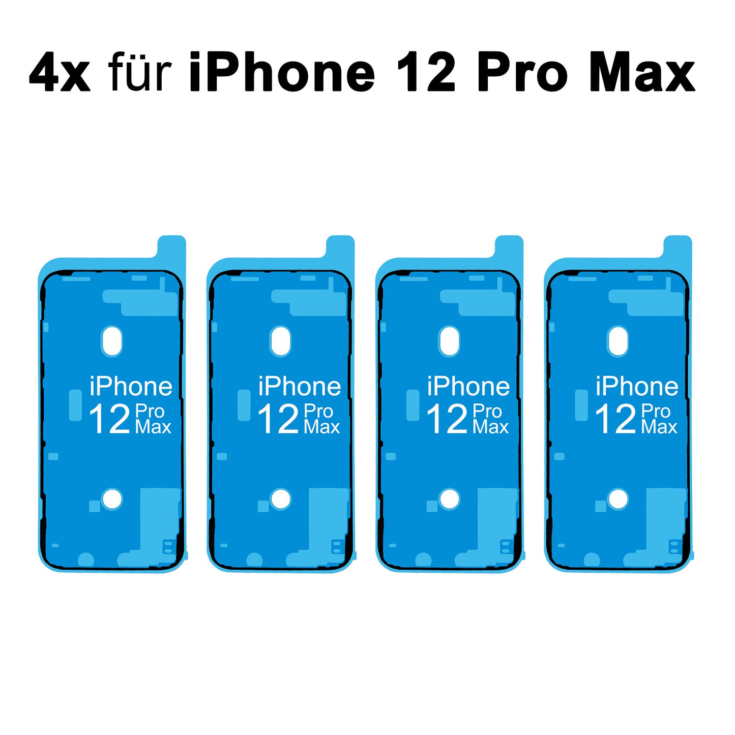 4x Rahmenkleber iPhone 12 / 12 Pro, klebepad, kleberahmen, Adhesive Wasser Dichtung, im Dinngs Onlineshop entdecken und bestellen!