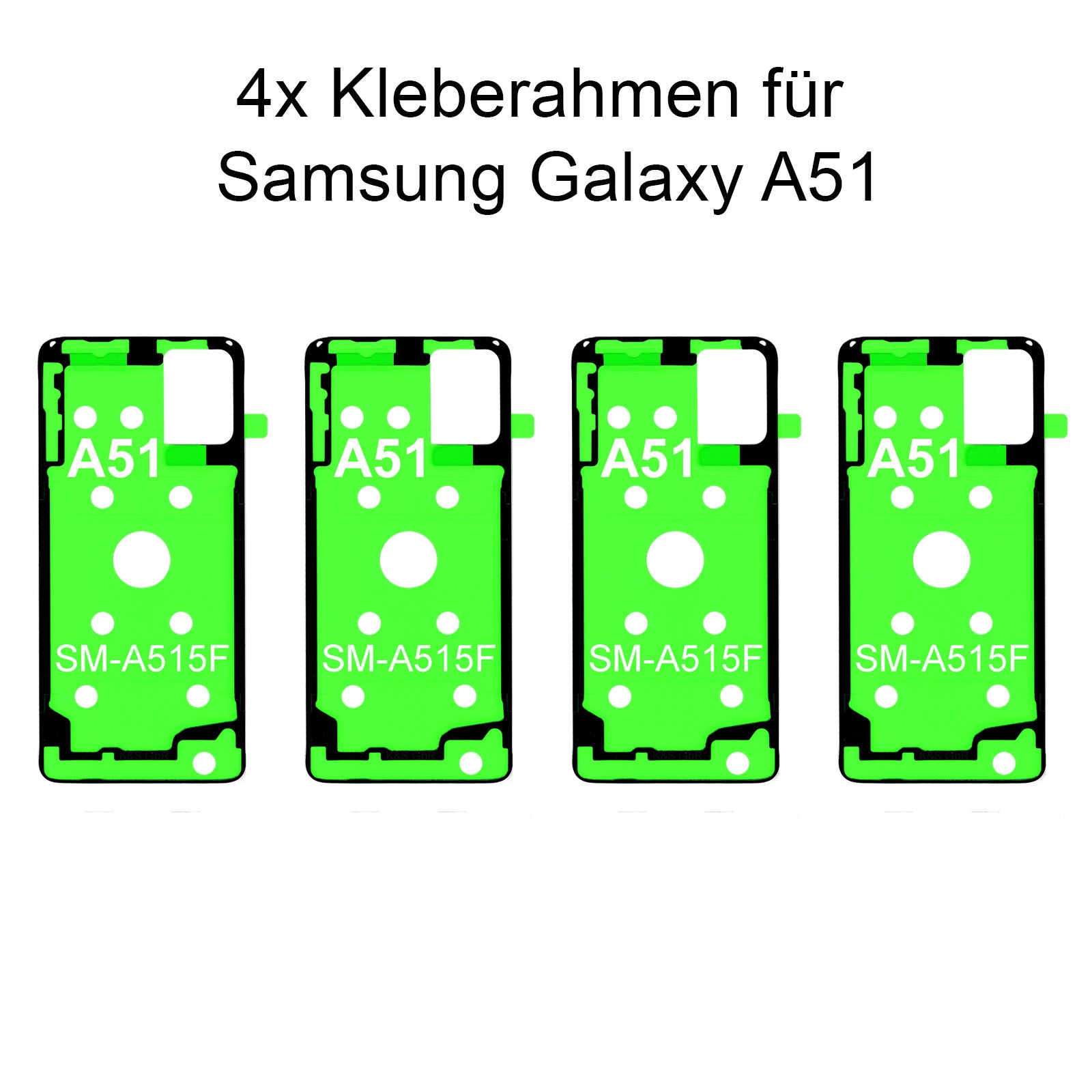4x Rahmenkleber für das Samsung Galaxy A51 SM-515F, Klebepad, Adhesive Wasser Dichtung, im Dinngs Onlineshop entdecken und bestellen!