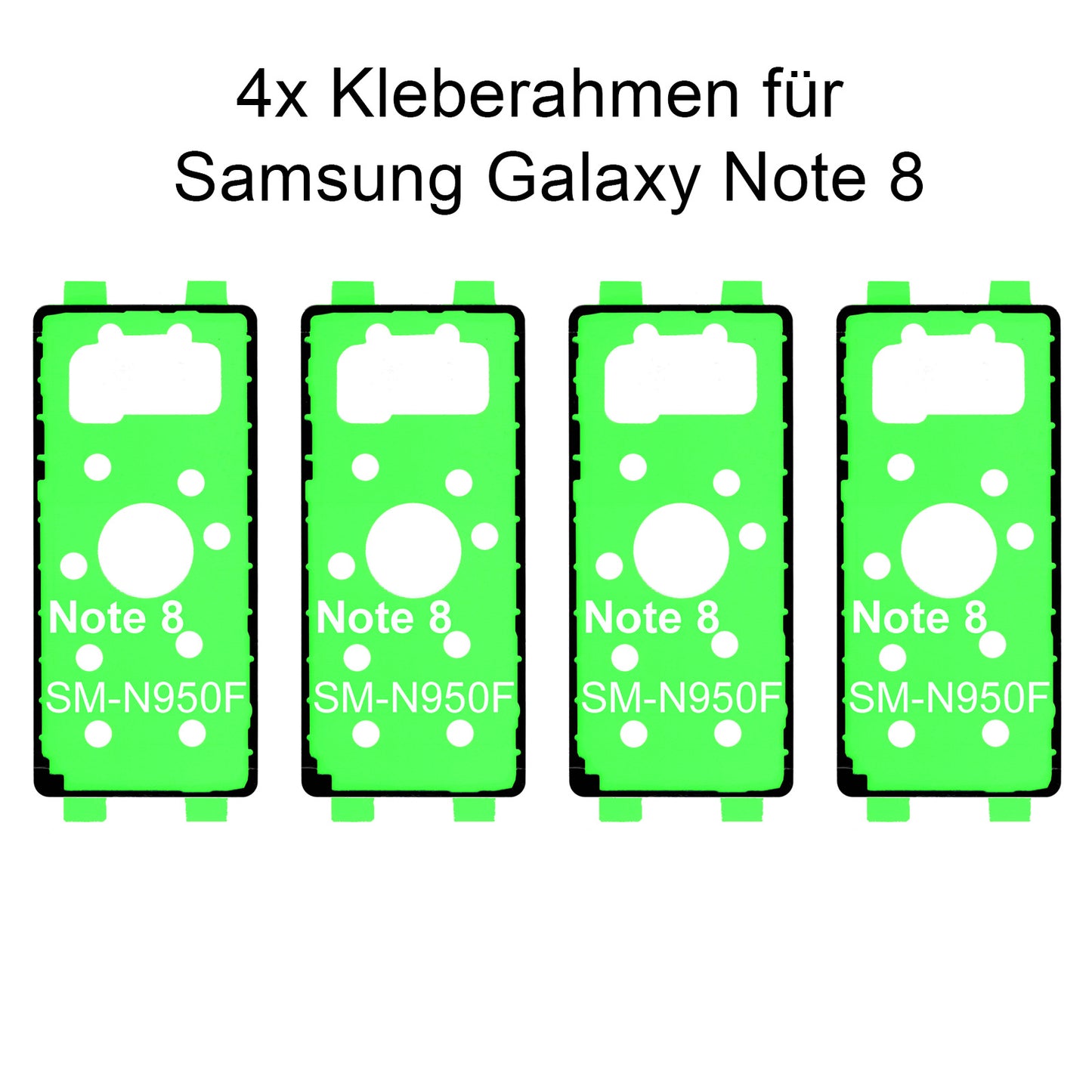 4x Rahmenkleber für das Samsung Galaxy note 8 SM-N960F, Klebepad, Adhesive Wasser Dichtung, im Dinngs Onlineshop entdecken und bestellen!