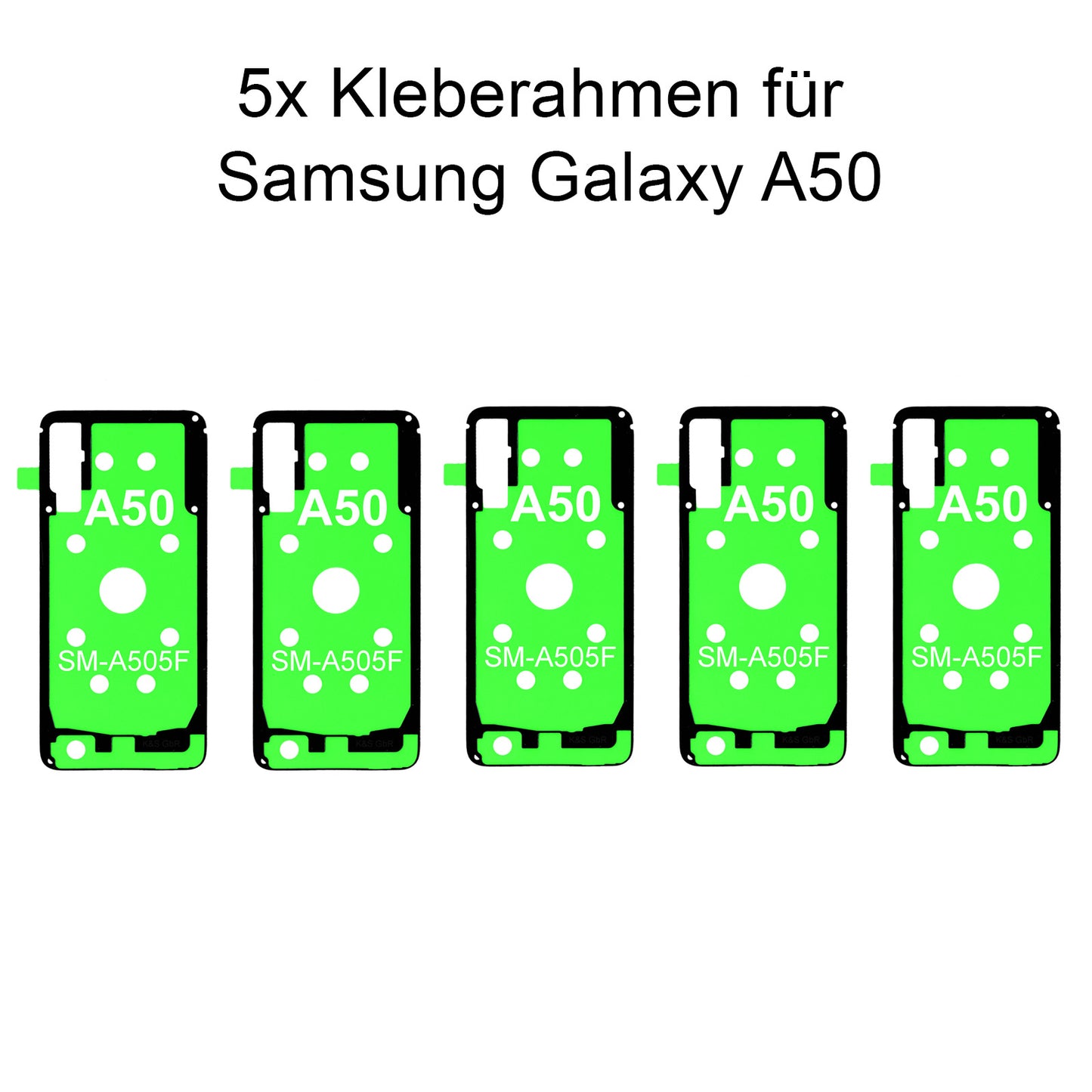 5x Rahmenkleber für das Samsung Galaxy A50 SM-505F, Klebepad, Adhesive Wasser Dichtung, im Dinngs Onlineshop entdecken und bestellen!