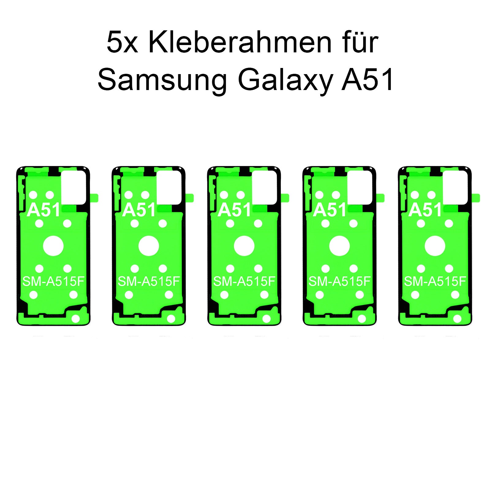 5x Rahmenkleber für das Samsung Galaxy A51 SM-515F, Klebepad, Adhesive Wasser Dichtung, im Dinngs Onlineshop entdecken und bestellen!