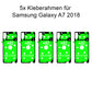 5x Rahmenkleber für das Samsung Galaxy  A7 2018 SM-A750F, Klebepad, Adhesive Wasser Dichtung, im Dinngs Onlineshop entdecken und bestellen!