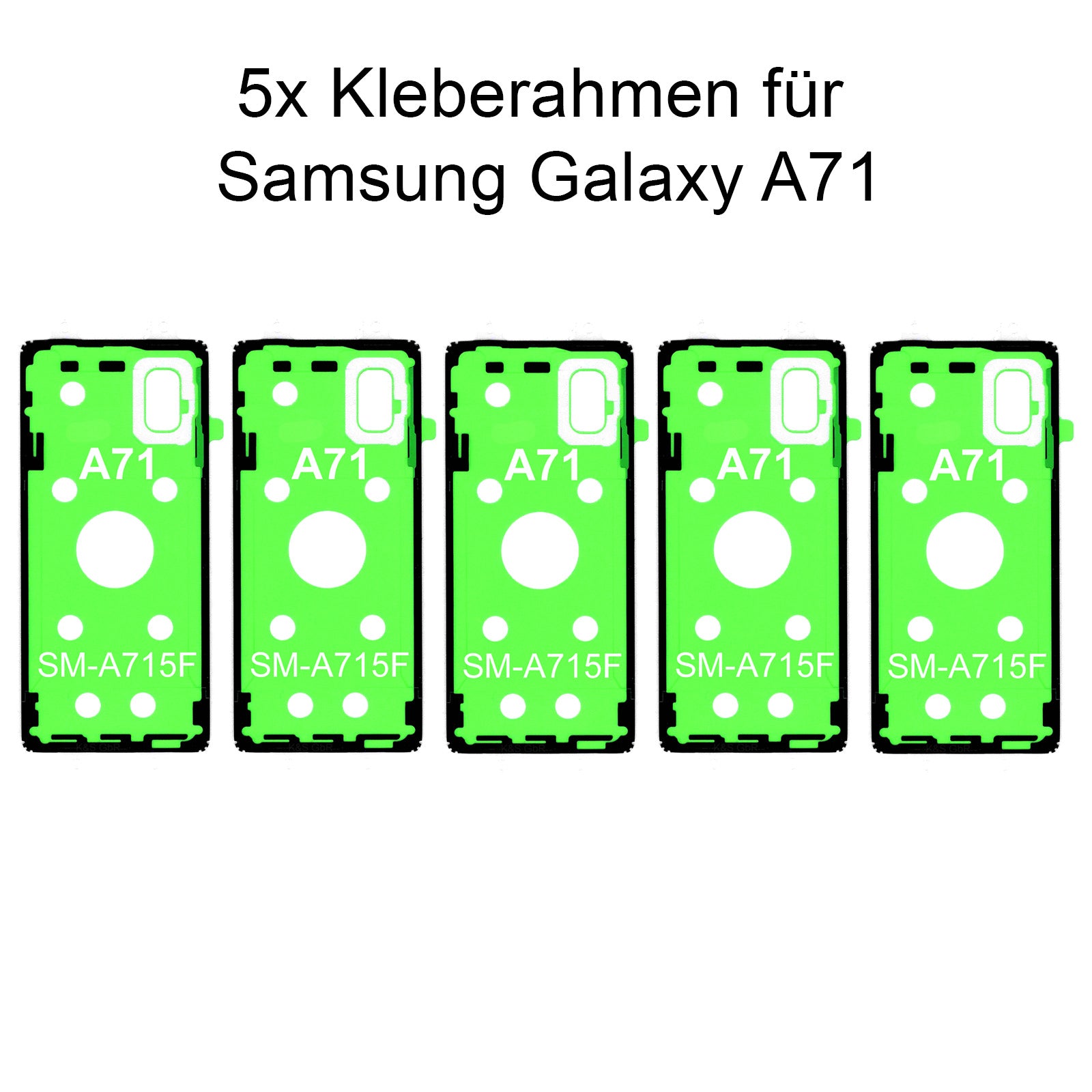 5x Rahmenkleber für das Samsung Galaxy  A71 SM-A715F, Klebepad, Adhesive Wasser Dichtung, im Dinngs Onlineshop entdecken und bestellen!