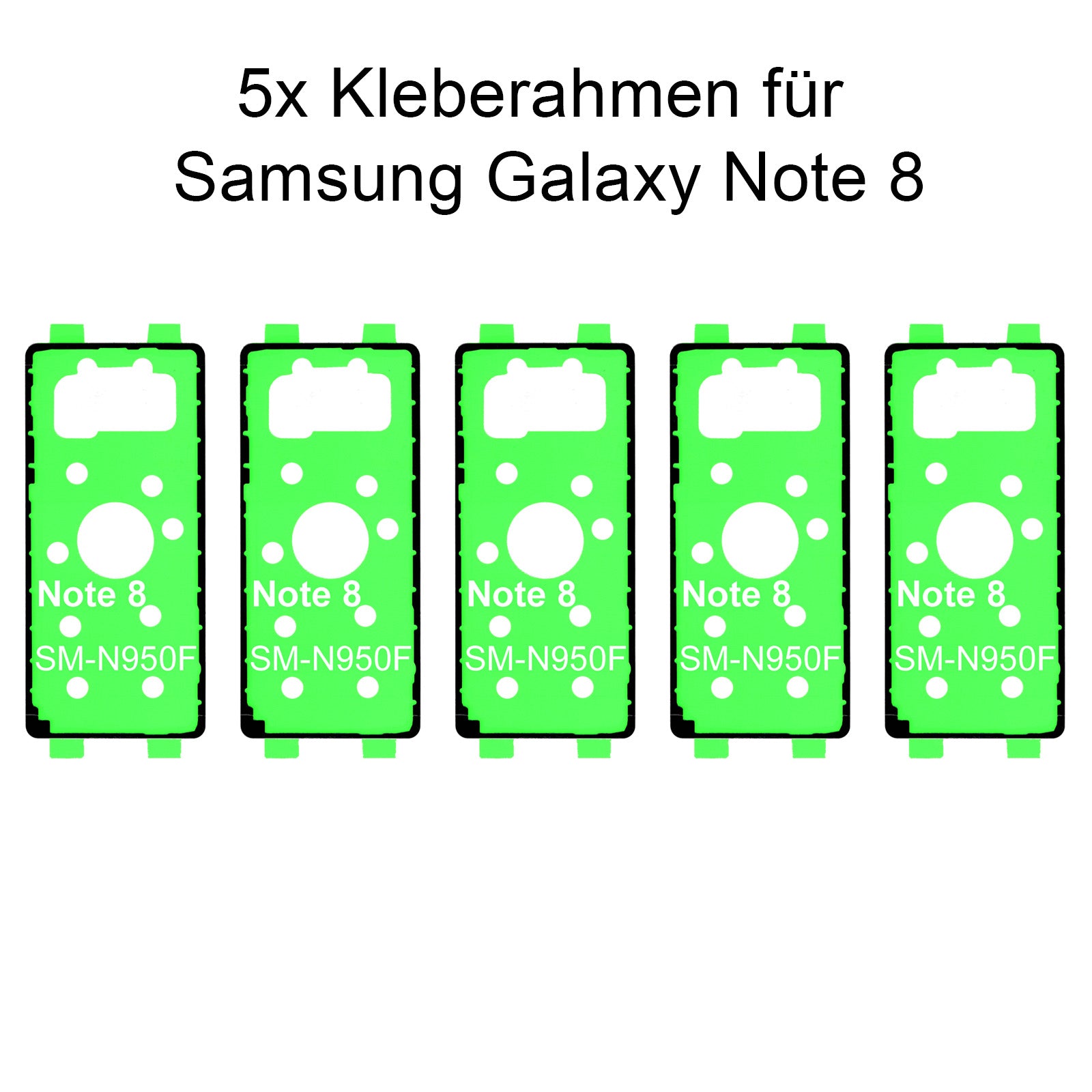 5x Rahmenkleber für das Samsung Galaxy note 8 SM-N960F, Klebepad, Adhesive Wasser Dichtung, im Dinngs Onlineshop entdecken und bestellen!
