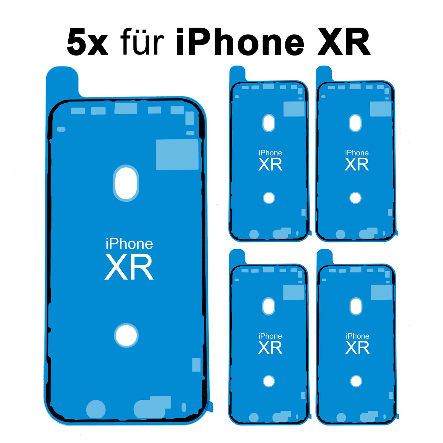 5x Rahmenkleber für das iPhone XR. kleberahmen, Adhesive Wasser Dichtung, Display Klebepad, jetzt im Dinngs Onlineshop entdecken und bestellen!