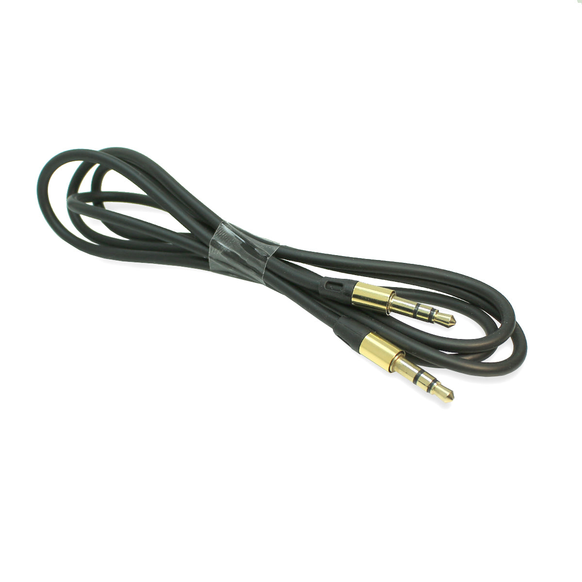 AUX Audio Kabel 3,5mm Schwarz Klinkenstecker Klinke für Stereo MP3 iPhone iPod Auto - dinngs