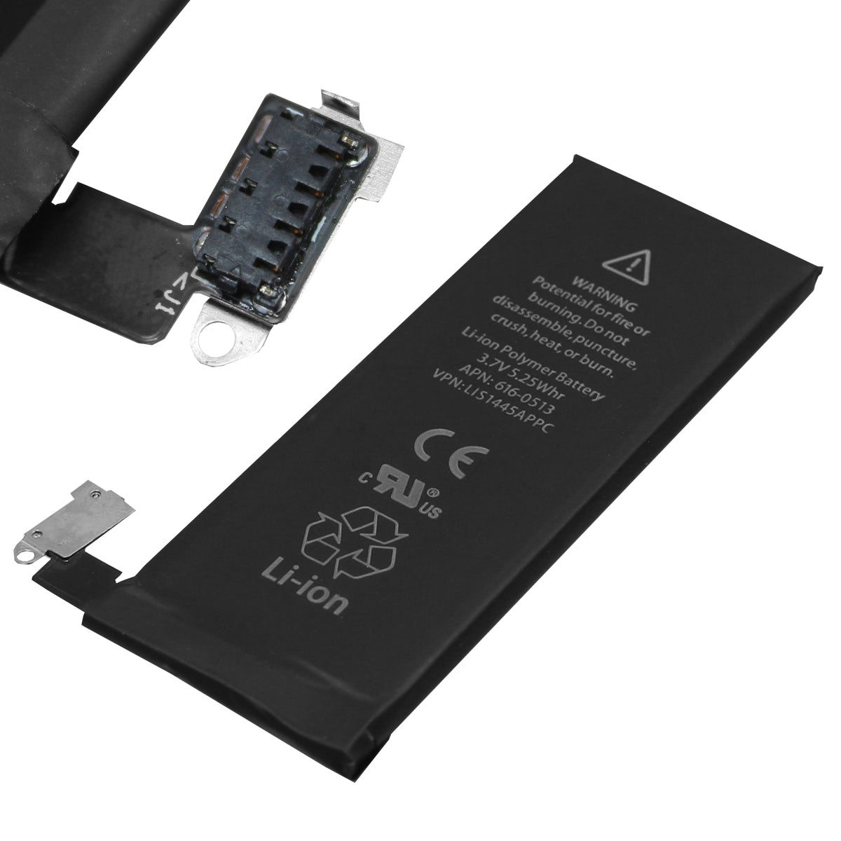 Ersetzen Sie den Akku Ihres iPhone 4s mit diesem hochwertigen Ersatzakku. inklusive dem mitgelieferten Klebestreifen und der Sim-Karten-Pin-Nadel.