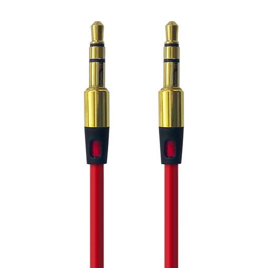 AUX Audio Kabel 1m 3,5mm Rot Klinkenstecker für Stereo MP3 iPhone iPod Auto - dinngs
