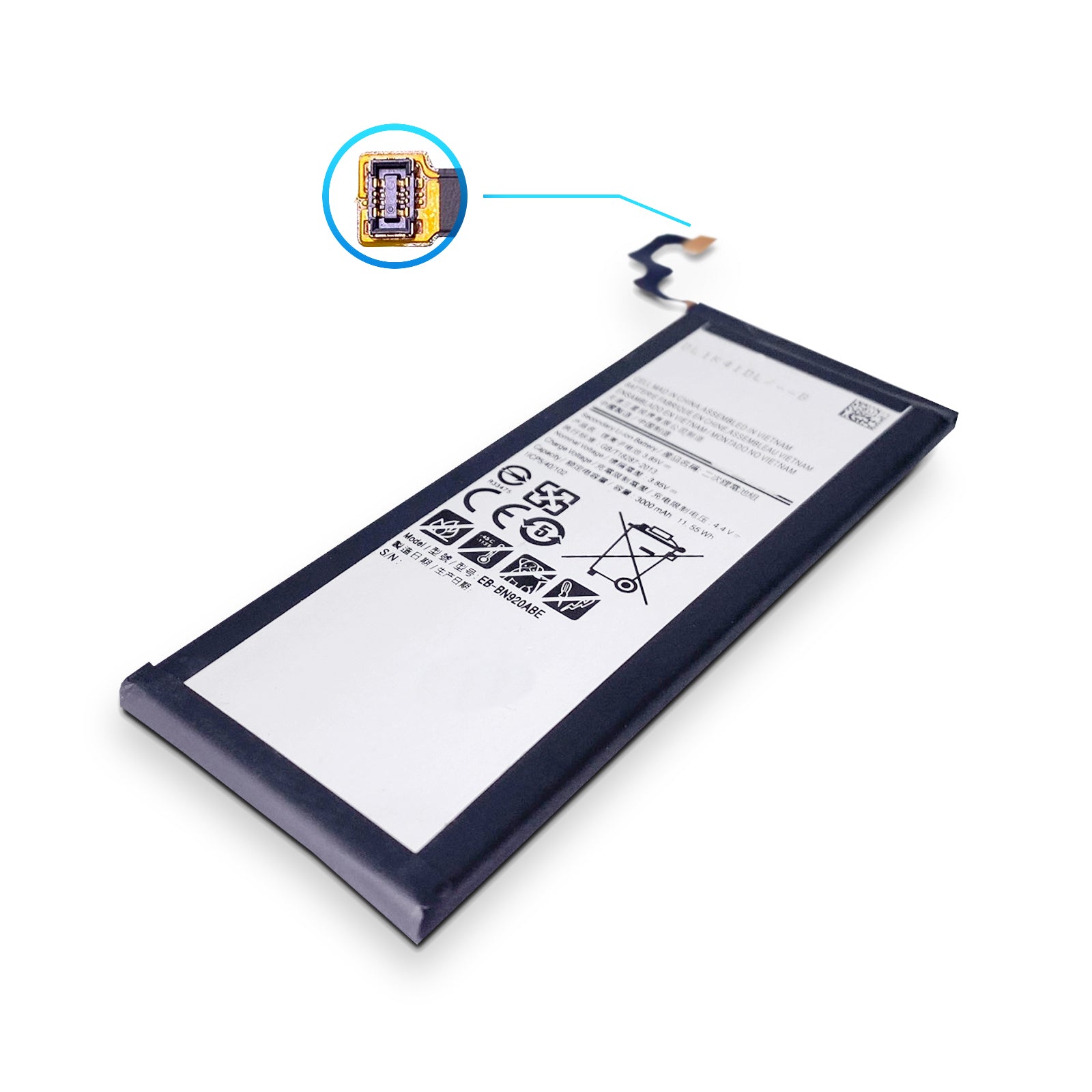  Ersetzen Sie den EB-BN920ABE Akku Ihres Samsung Galaxy Note 5 SM-N920F N920 durch diesen Ersatzakku und verlängern Sie die Akkulaufzeit Ihres Geräts. 