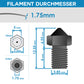 Nozzle Düse für 3D Drucker 0,4mm Extruder Druckkopf für 1,75mm Filament